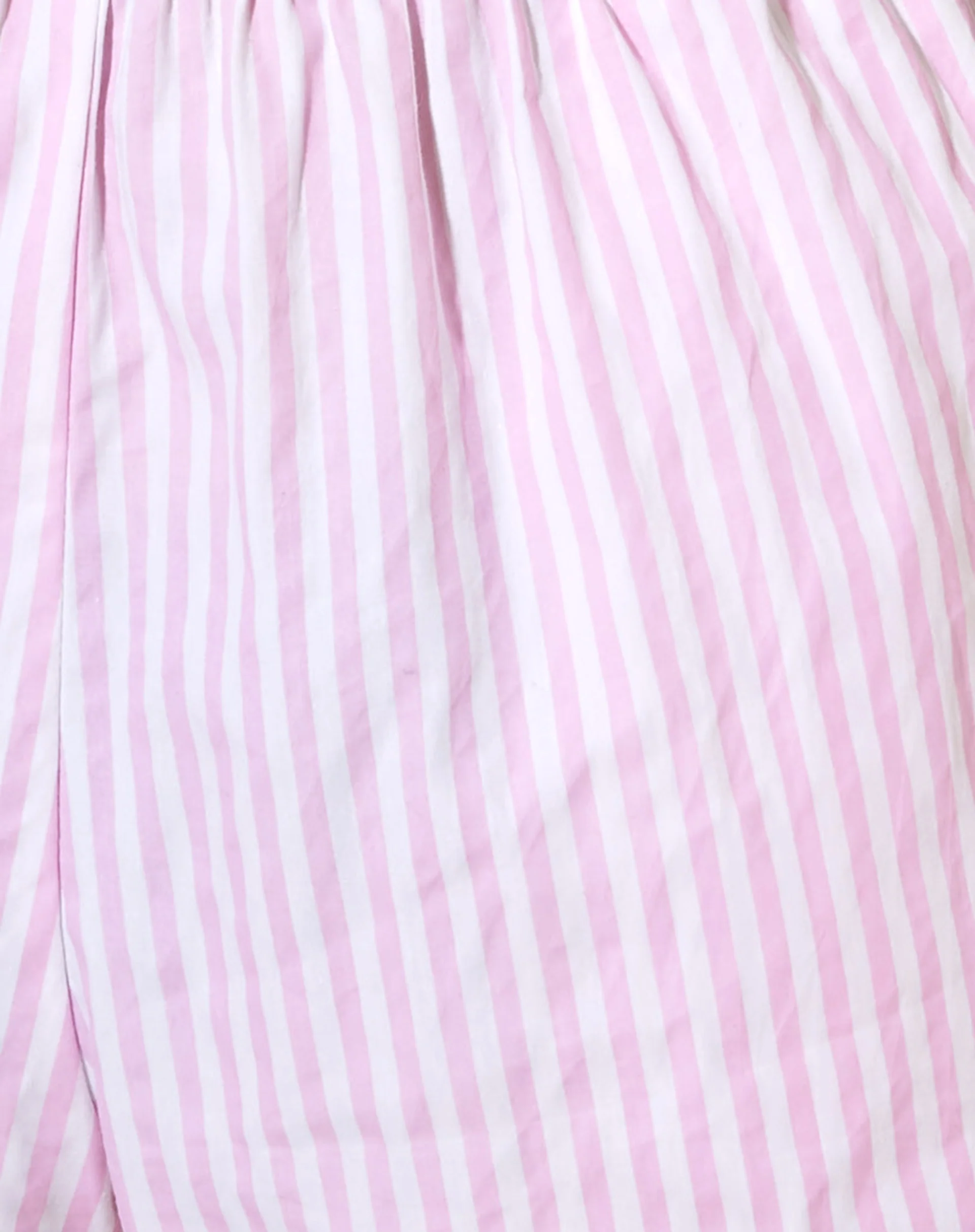 Lala Short in Vertical Stripe Pink and White - Image 5
