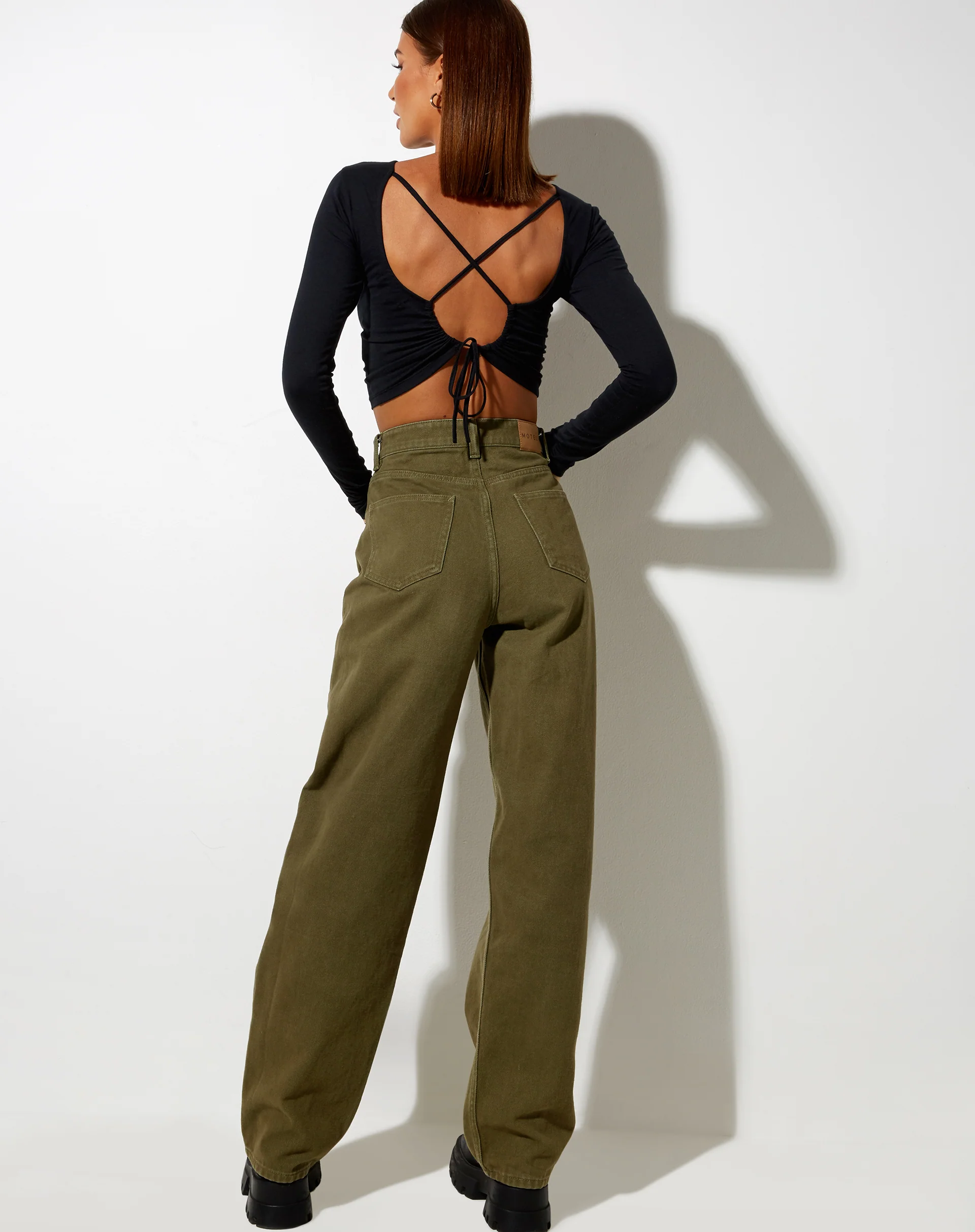 Lali Crop Top in Black - Image 5
