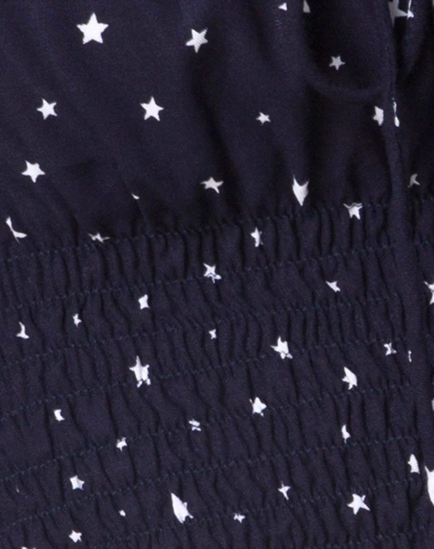 Lancer Crop Top in Stars Struck Navy - Image 5