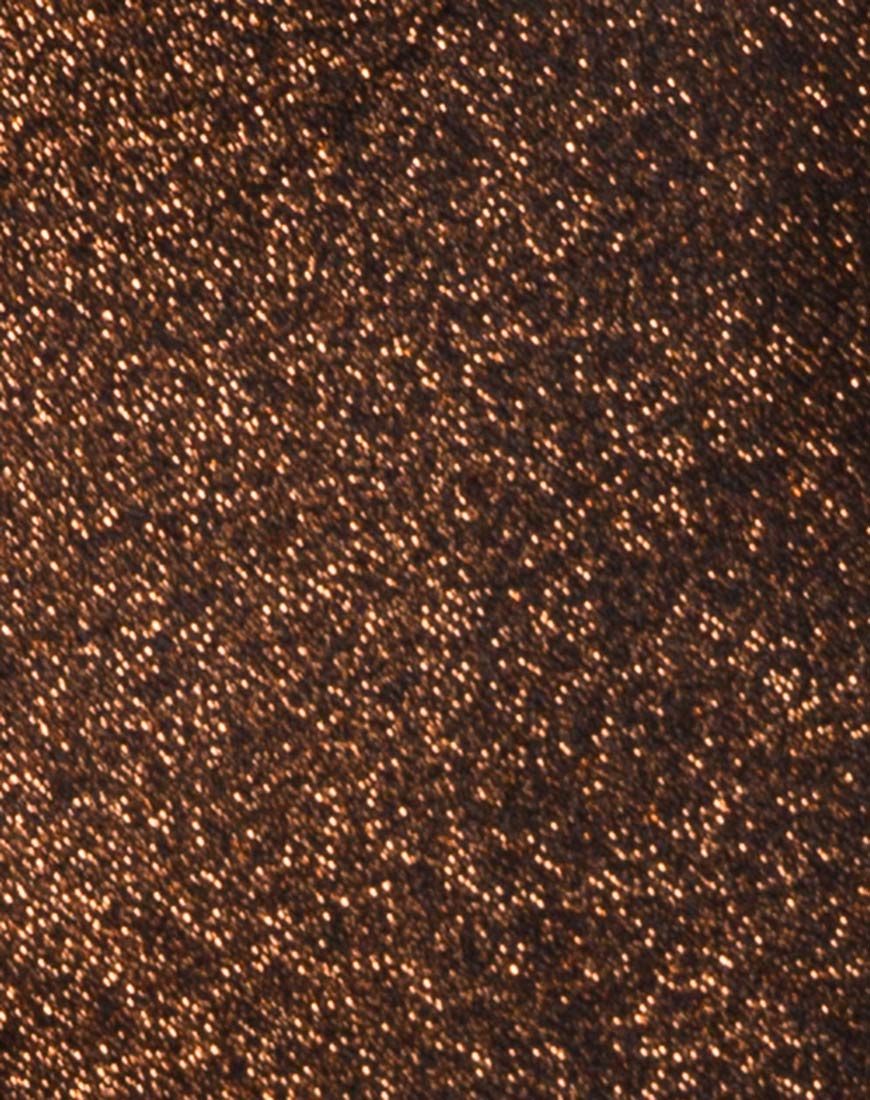 Lanti Bodice in Glitter Lurex Bronze - Image 5