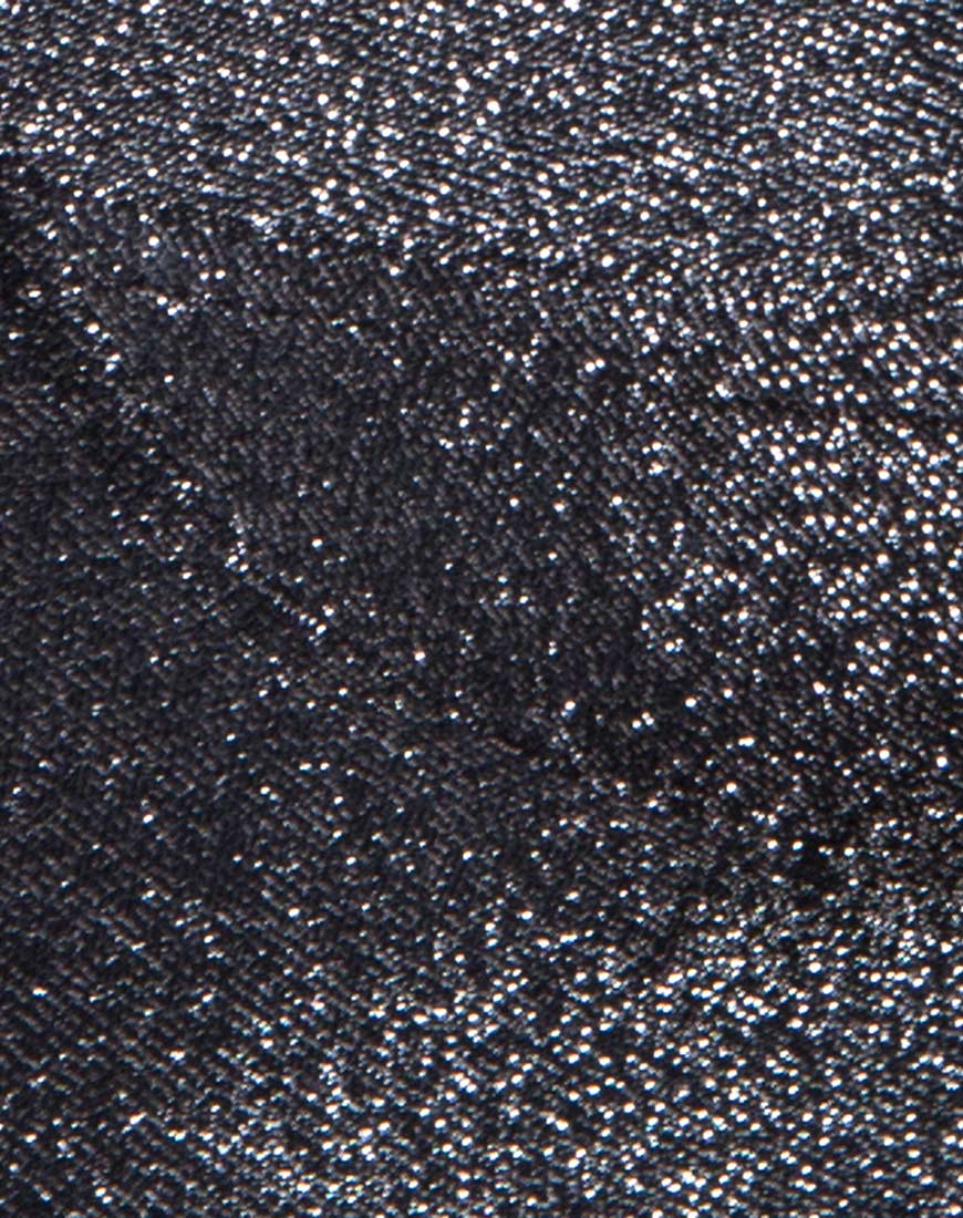 Lanti Bodice in Glitter Lurex Silver - Image 5