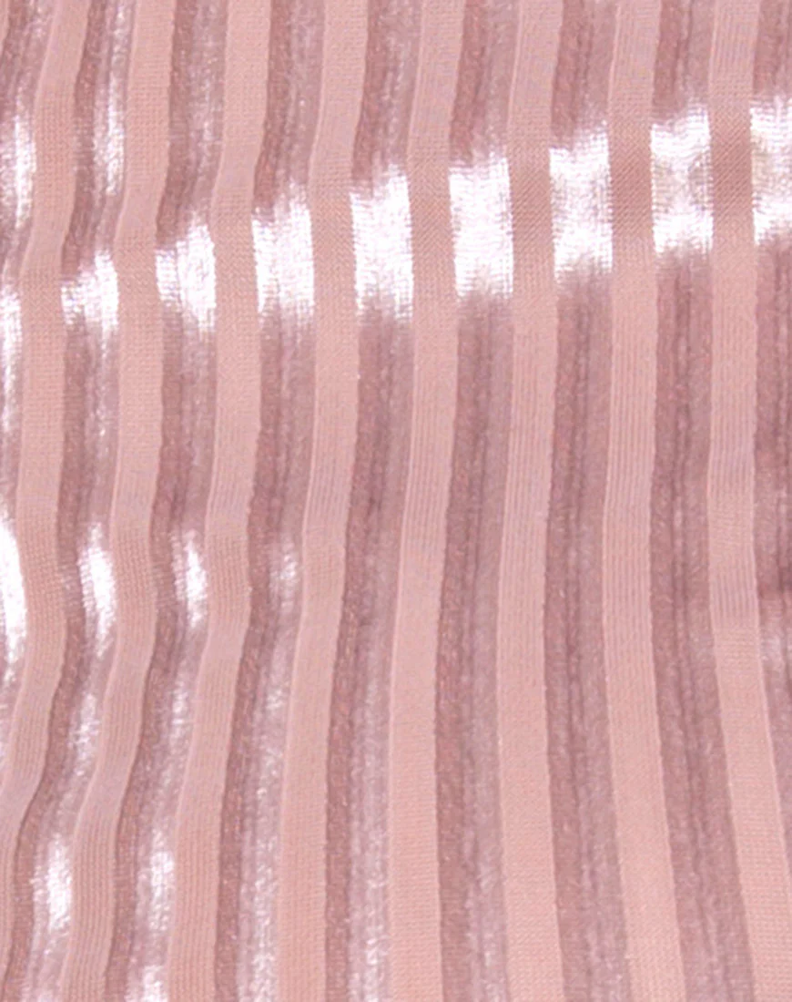 Lara Crop Top in Taupe - Image 5