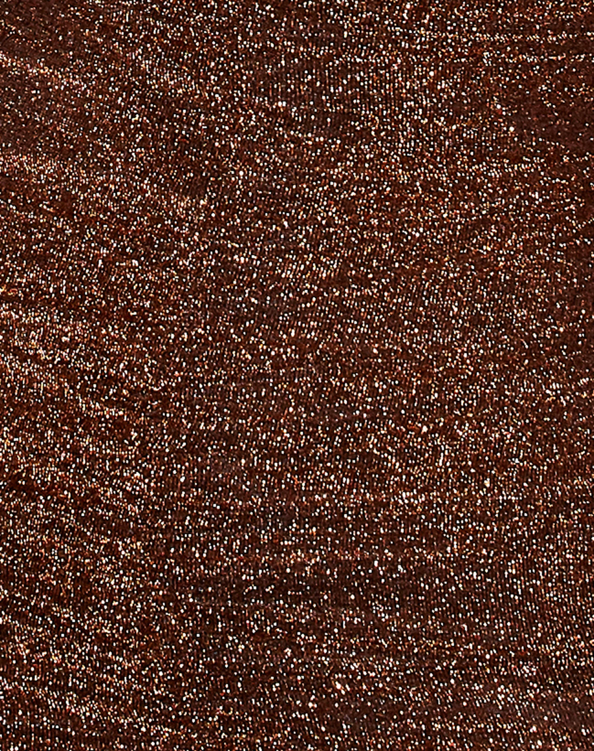 Laras Bodycon Dress in Glitter Lurex Bronze - Image 6