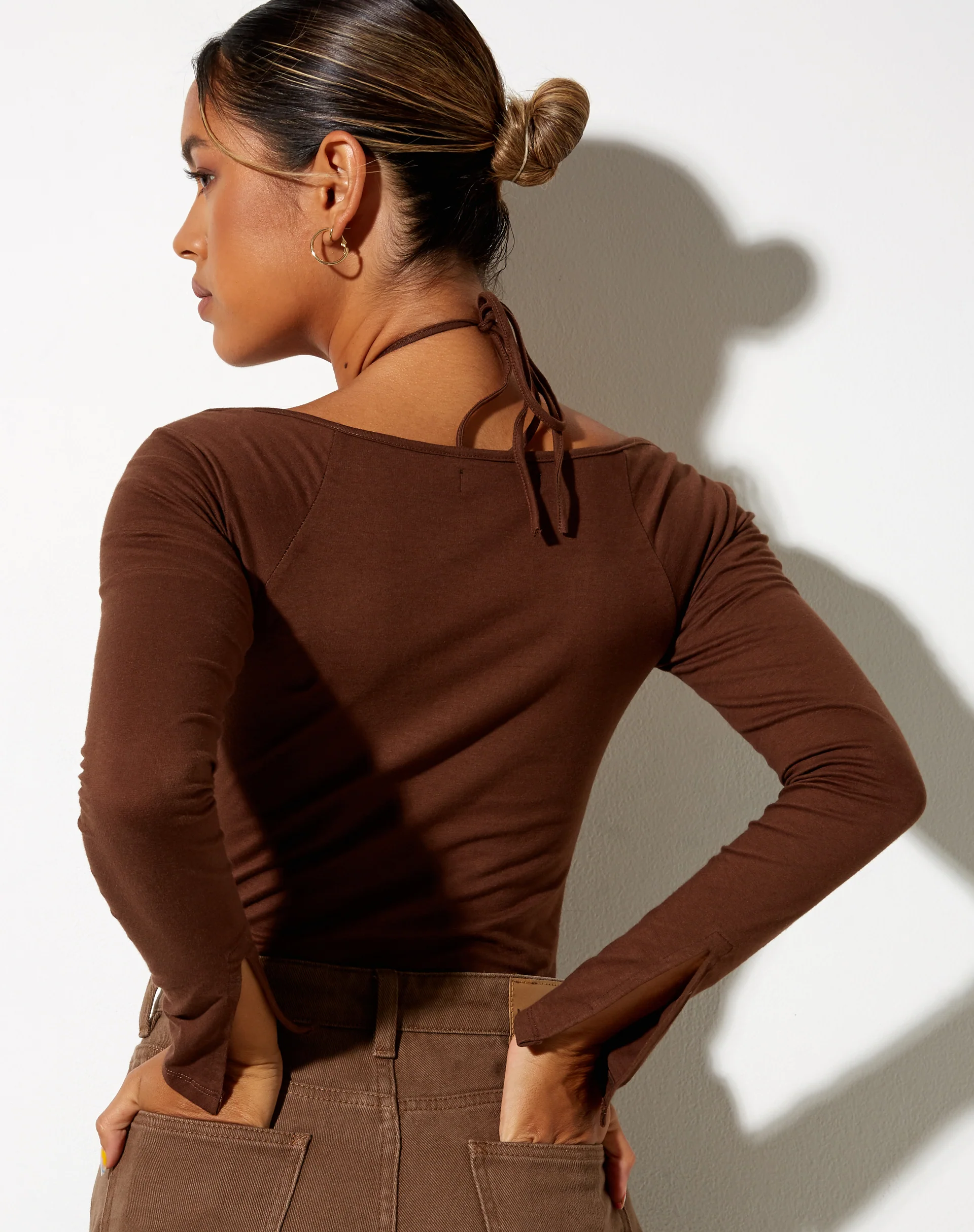 Lasira Bodice in Lycra Cocoa - Image 2