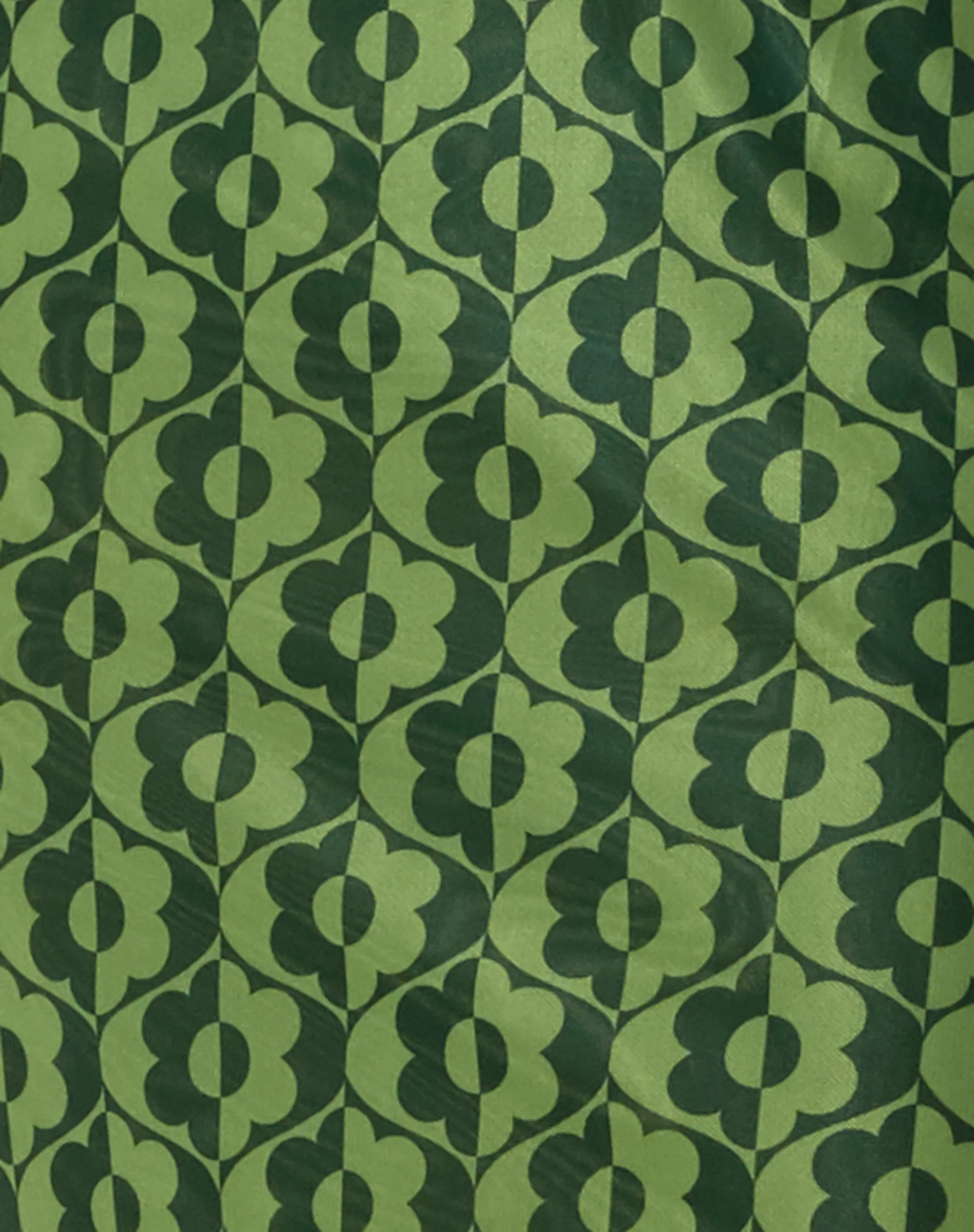 Lassie Midi Skirt in Wavy Daisy Green - Image 7