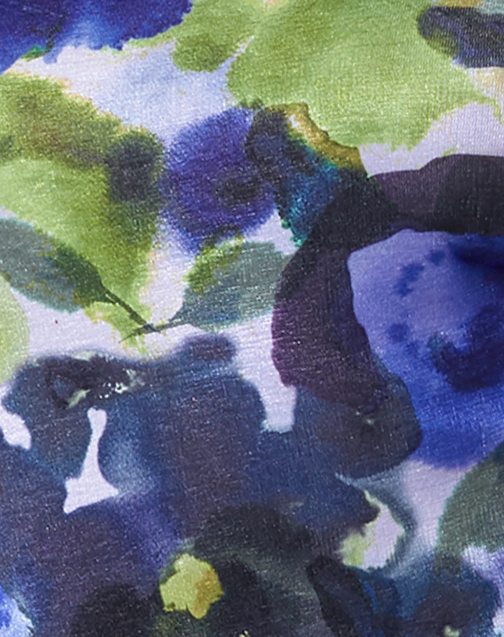Lastri Long Sleeve Top in Abstract Watercolour Blue - Image 6