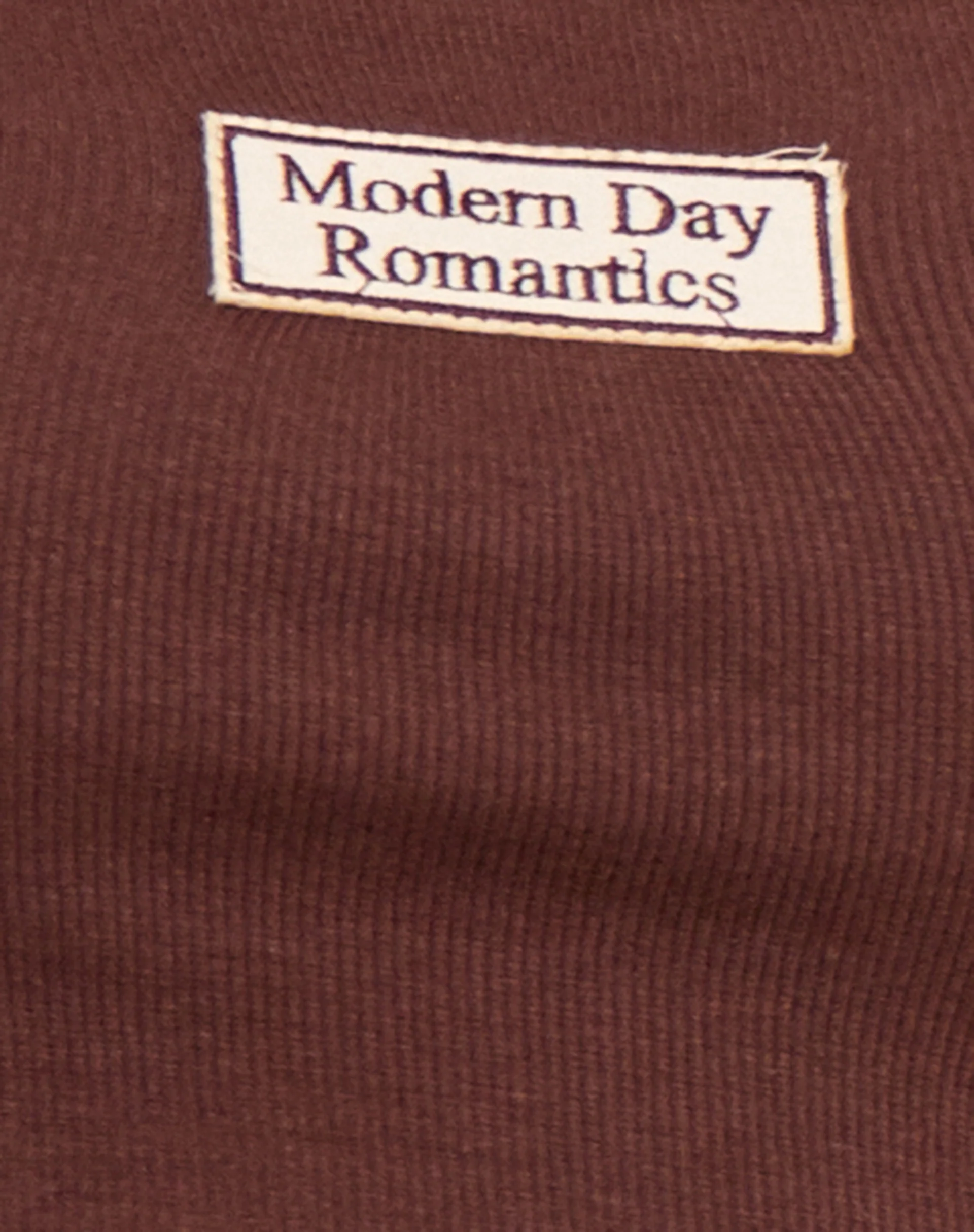 Lathi Top in Deep Mahogany Modern Day Label Embro - Image 5