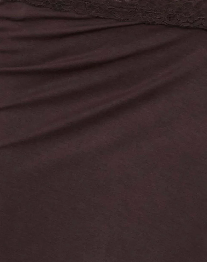 Laudine Midi Skirt in Bitter Chocolate - Image 6