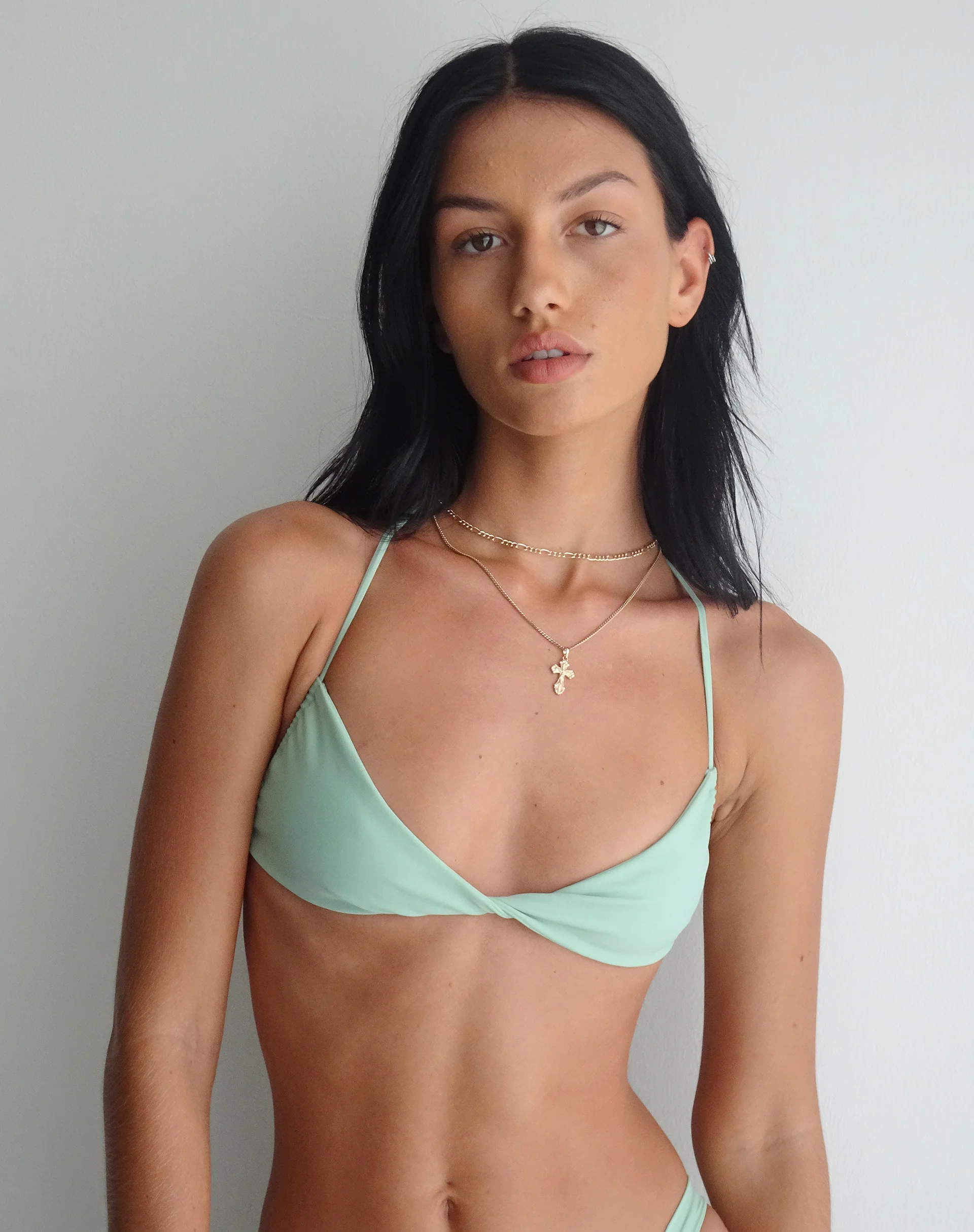 Laufey Bikini Top in Lichen Green - Image 3