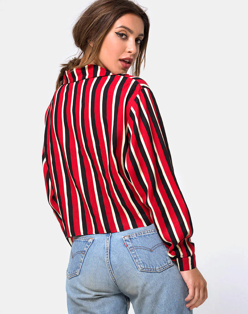 Lauv Shirt in Sunset Stripe Vertical - Image 2