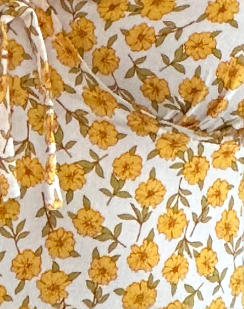 Lavisha Midi Dress in Yellow Cosmos Garden - Image 5
