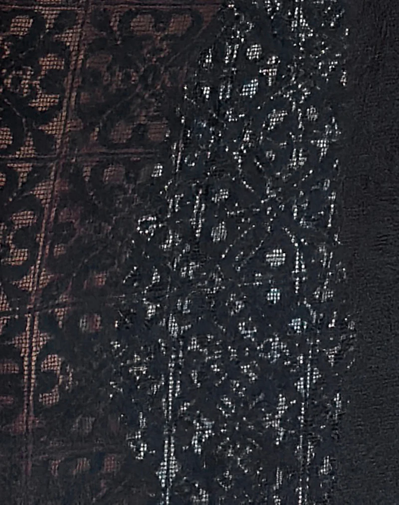 Layla Maxi Skirt in Clover Lace Black - Image 5