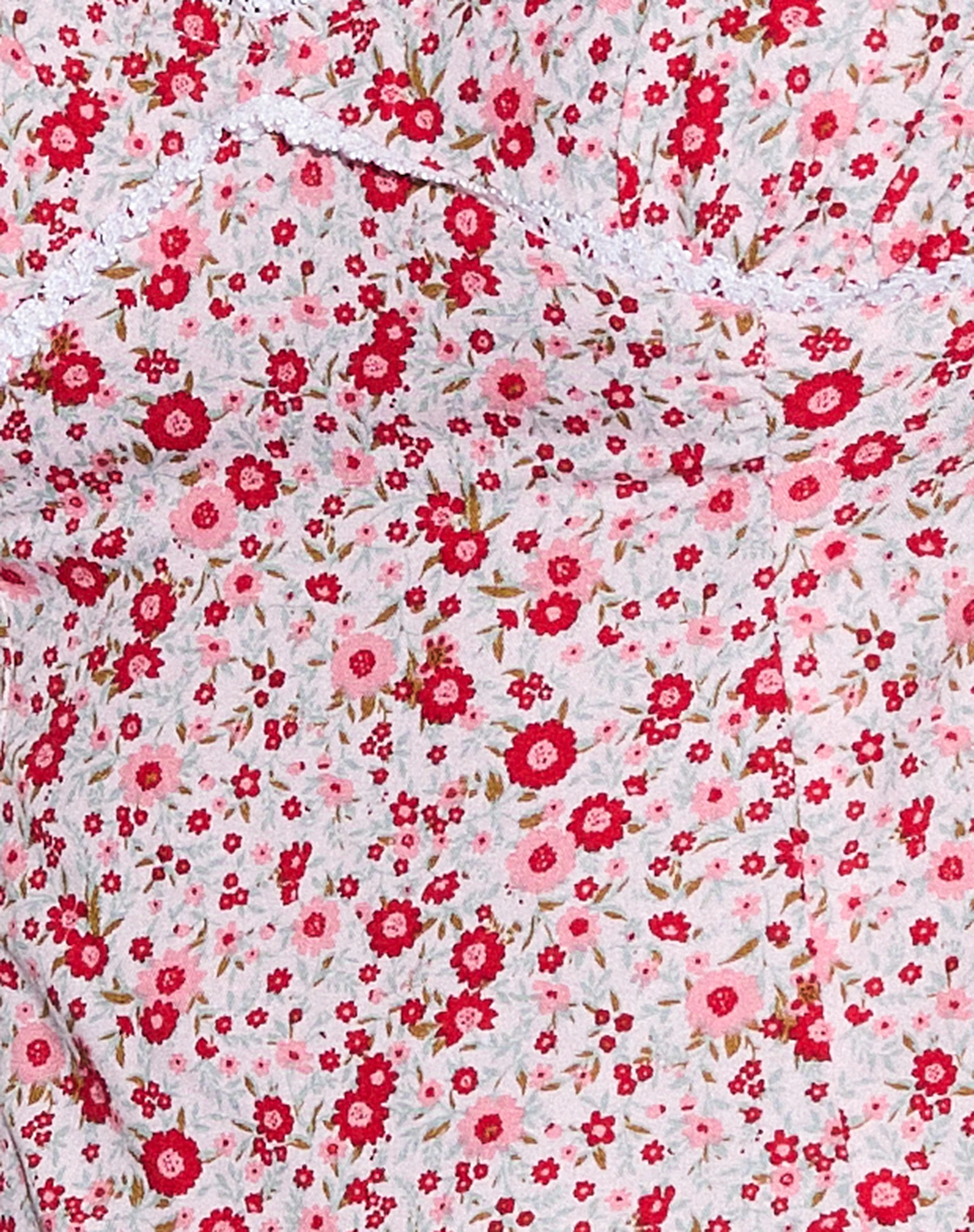 Laz Top in Blush Red Ditsy Floral - Image 8
