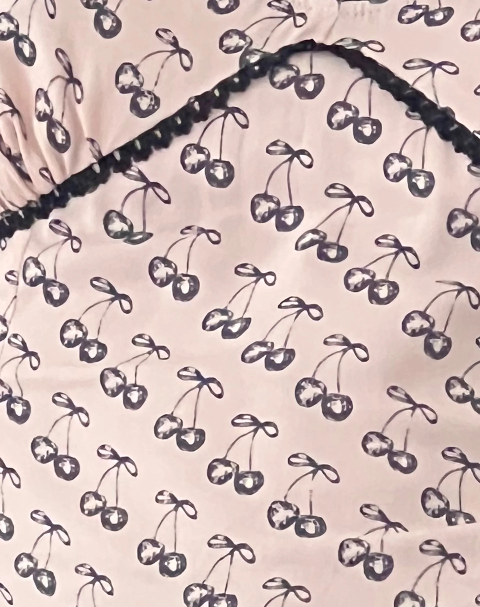 Laz Top in Cherry Pink Sketch Print - Image 6