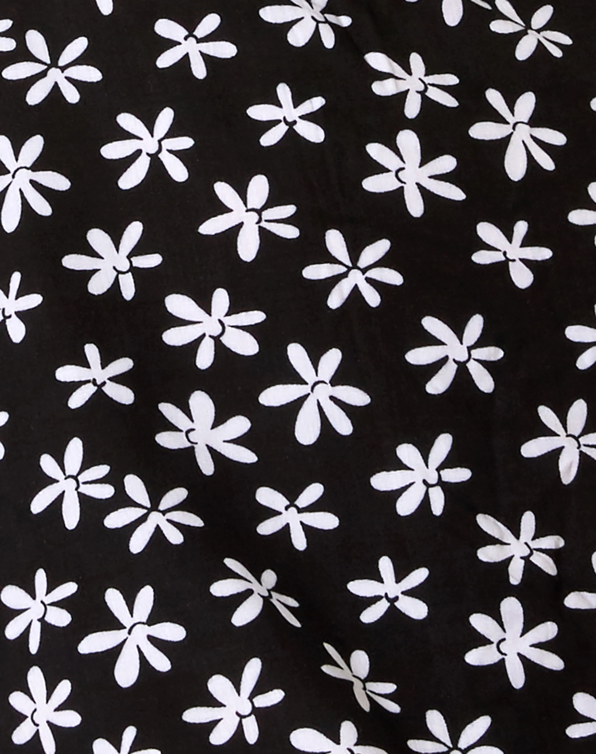 Leana Mini Dress in 90's Daisy Black and White - Image 6