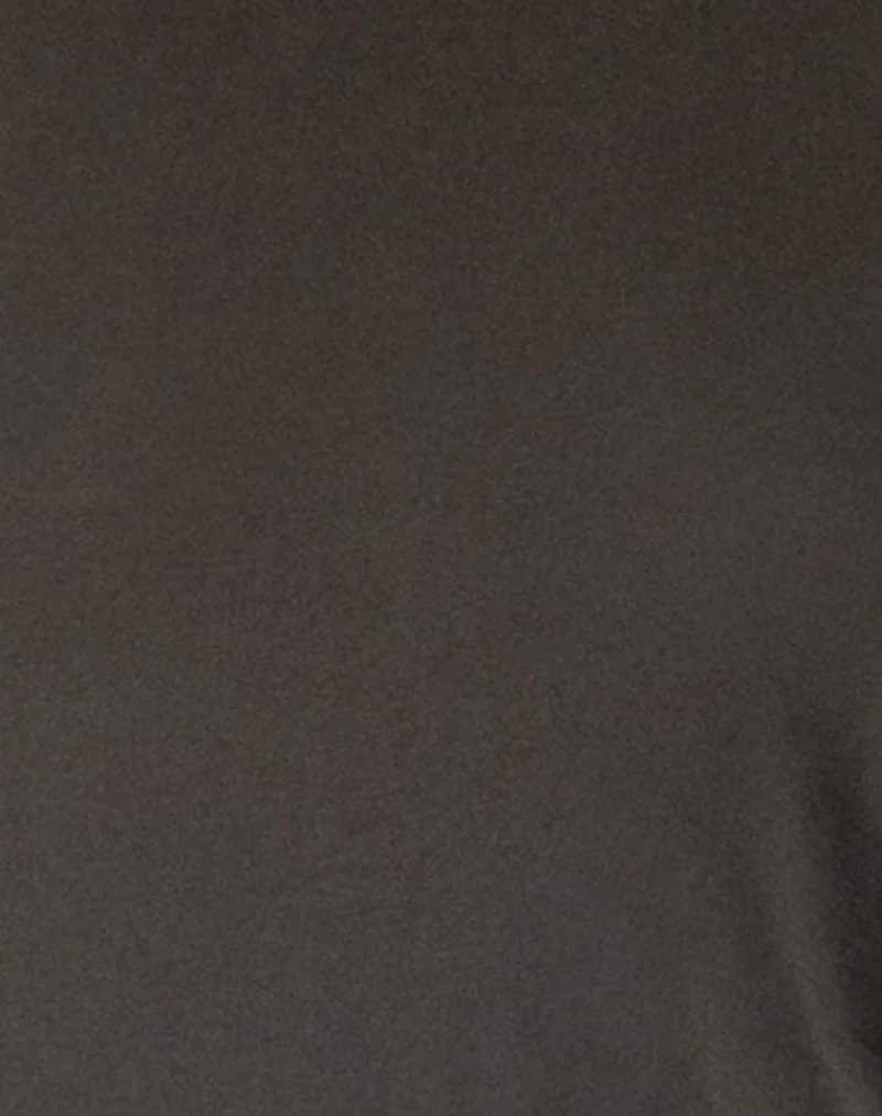 Ledez Asymmetrical Slouchy Top in Olive Tissue Jersey - Image 6