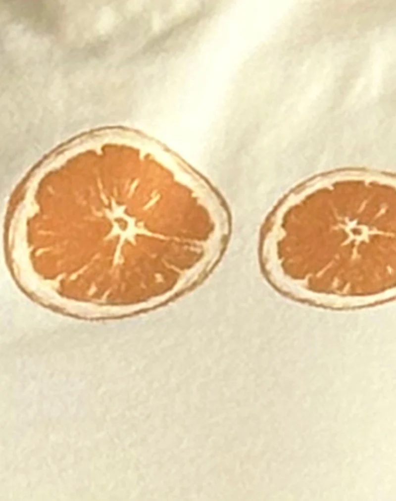 Leen Tank Top in Buttermilk Oranges - Image 6