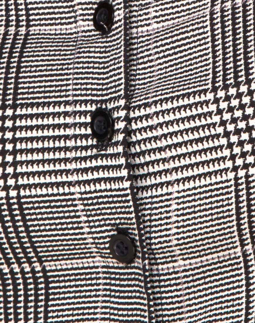 Legia Crop Top in Charles Check Grey - Image 7