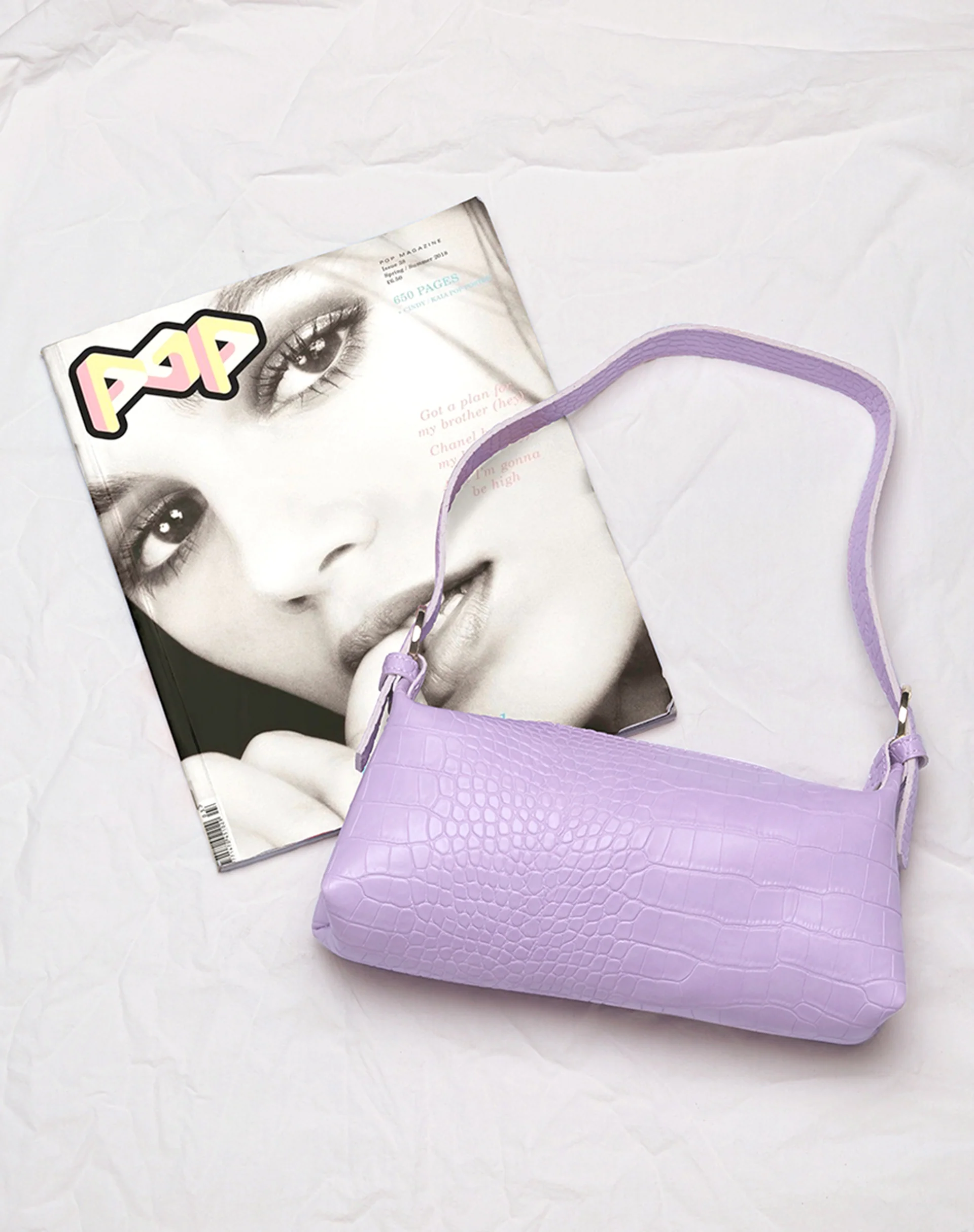 Leila Shoulder Bag in Purple - Image 4