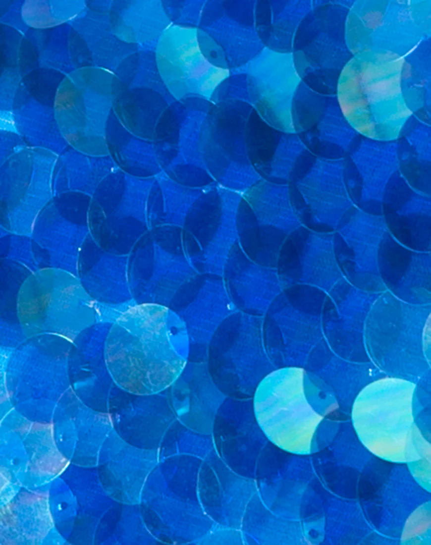 Lelani Dress in Fishcale Disc Marine Sequin - Image 5