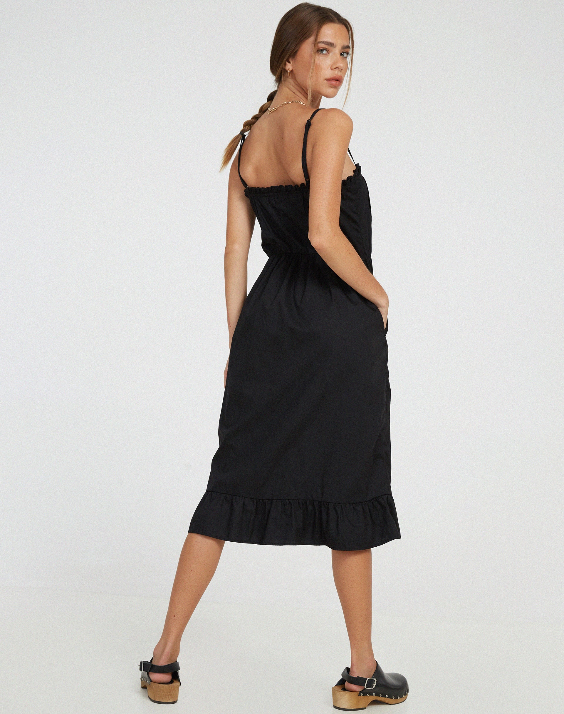 Lennox Midi Dress in Black - Image 2