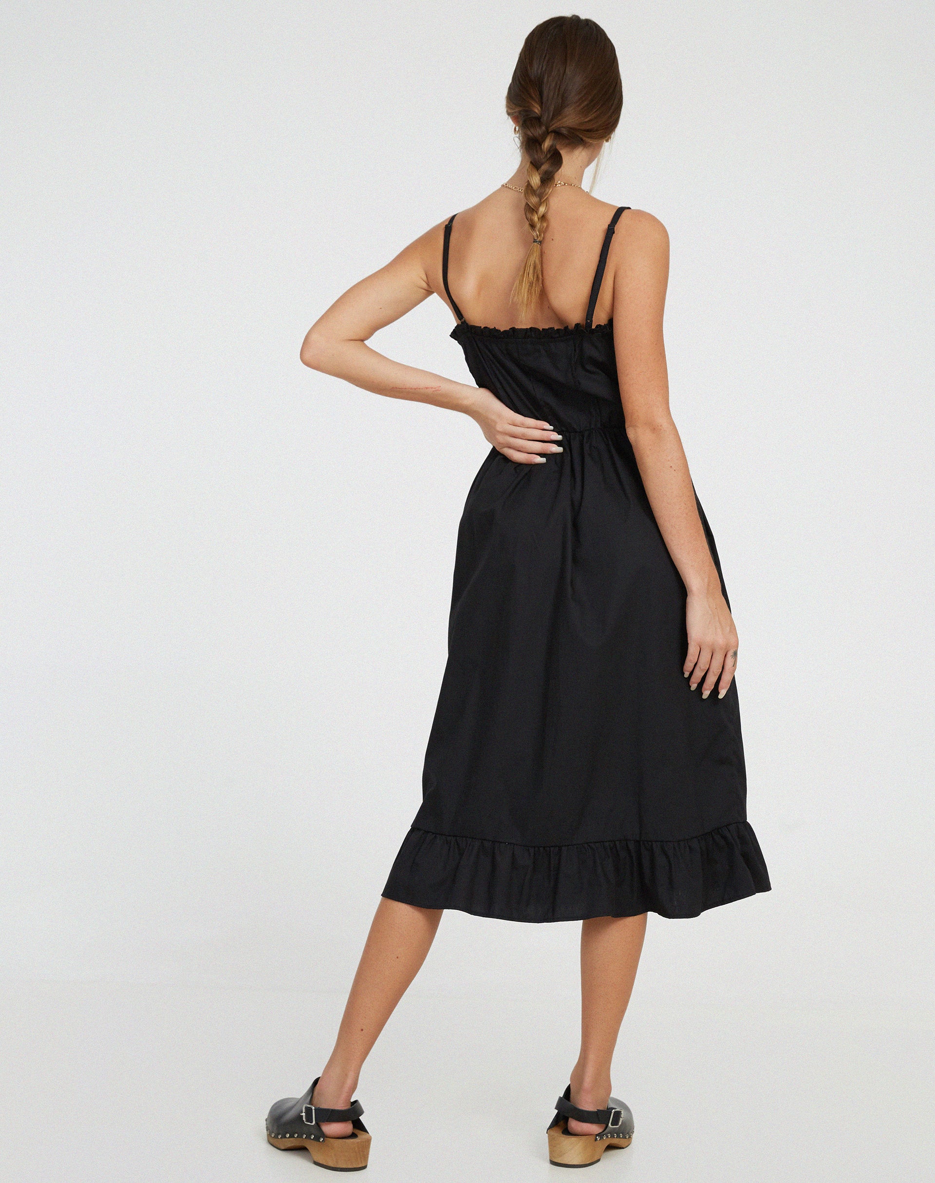 Lennox Midi Dress in Black - Image 4