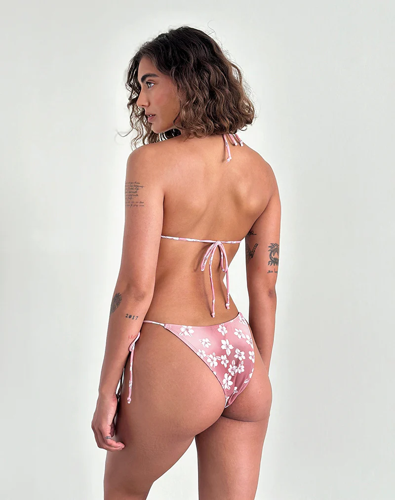 Lentra Bikini Bottom in Hibiscus Floral - Image 4