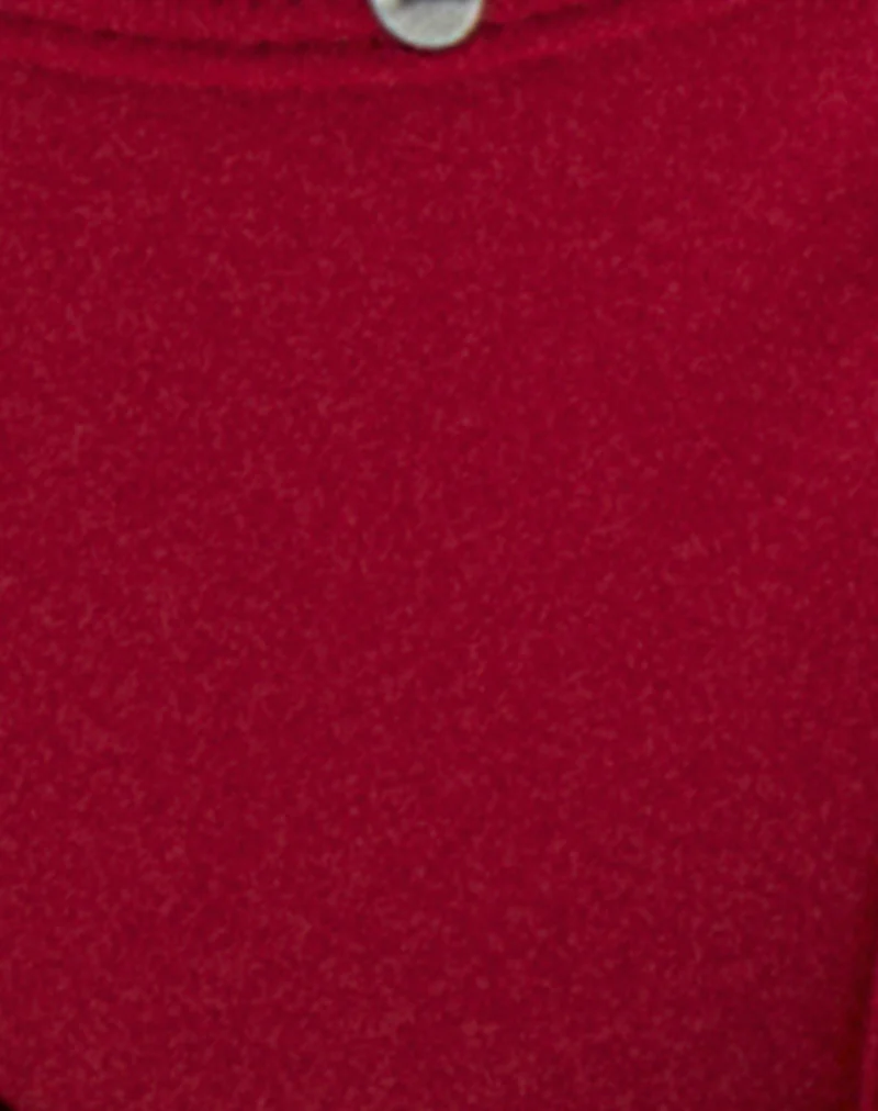 Lentra Bikini Bottoms in Red with Studs - Image 6