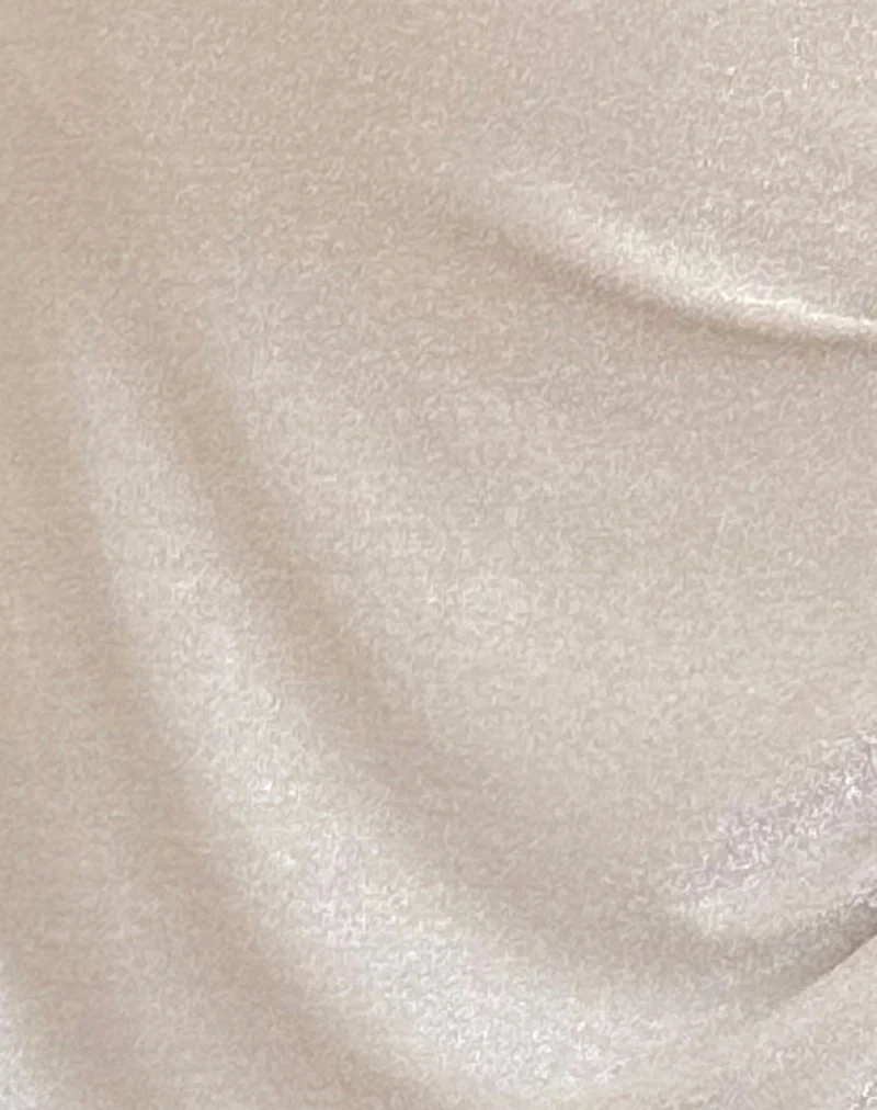 Leora Mini Dress in Silver Mink - Image 6