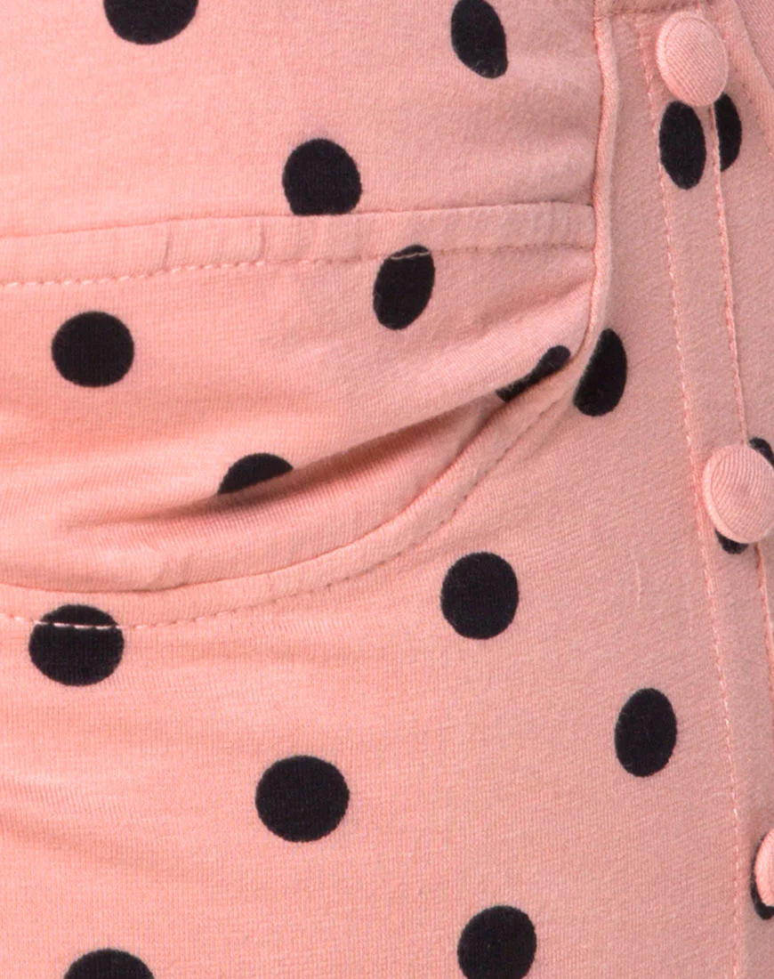 Leva Bodice in New Polka Nude Black - Image 5