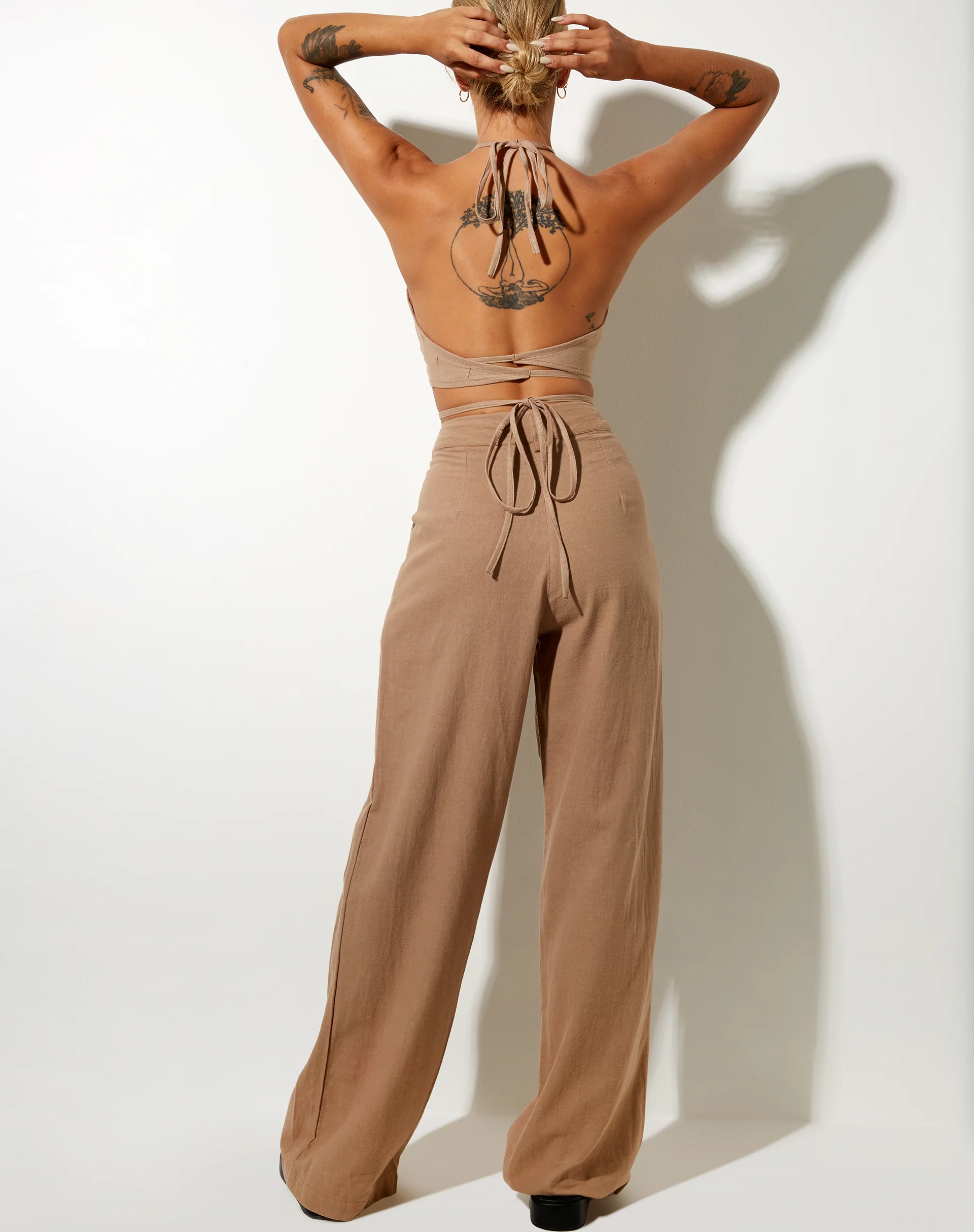 Levo Trouser in Rami Biscuit - Image 2