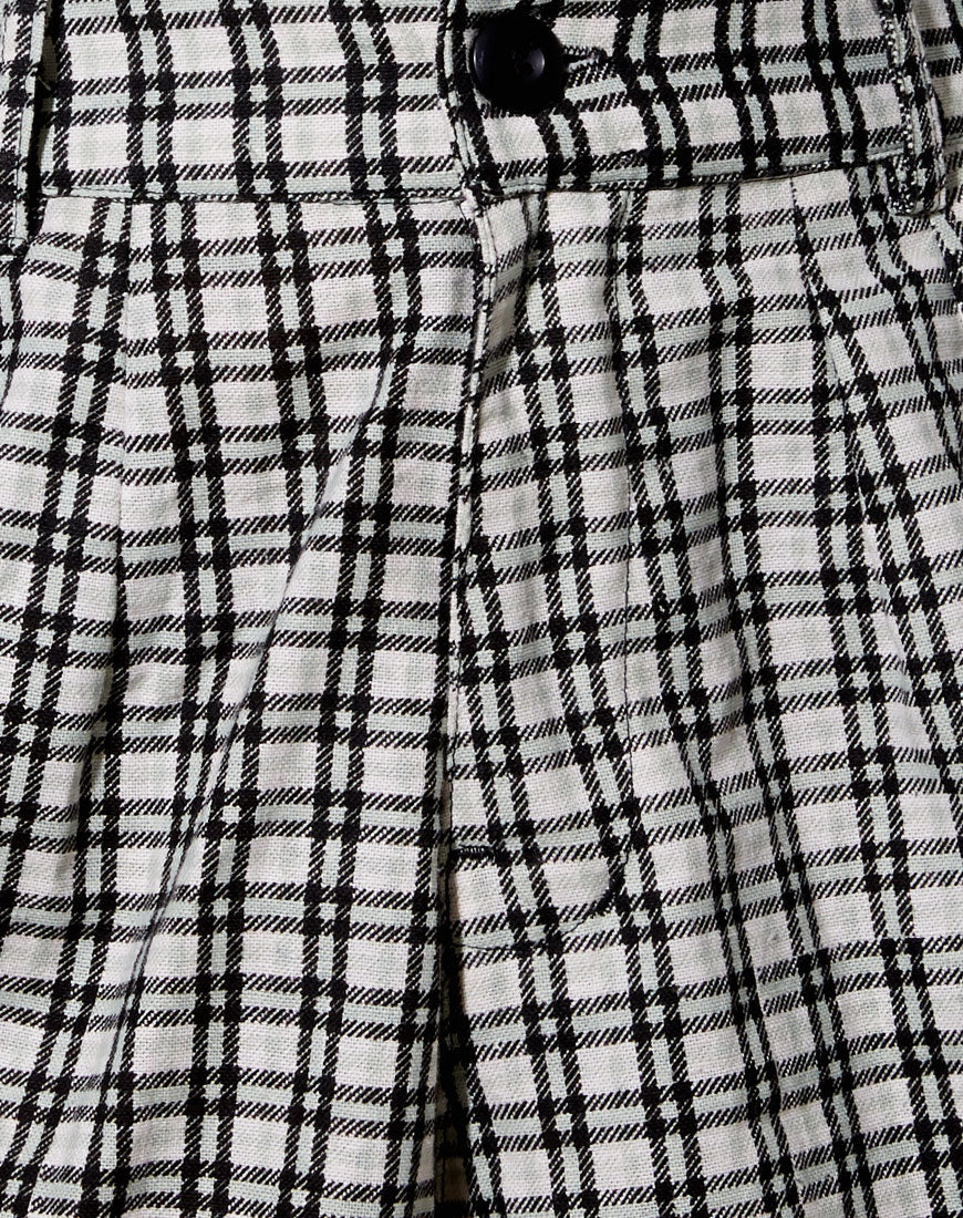 Lex Short in Brandy Check Foam - Image 5