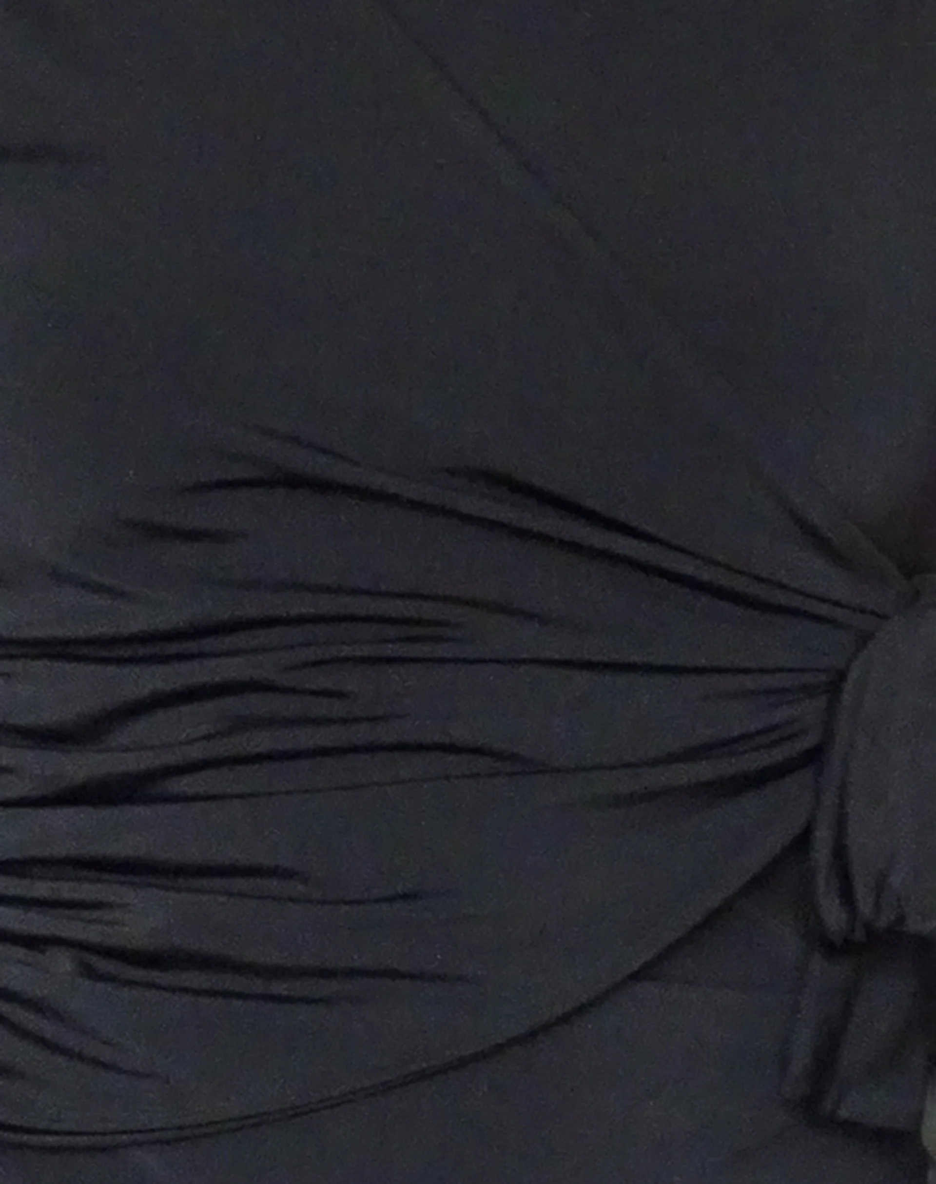 Leylani Bow Detail Top in Slinky Black - Image 6