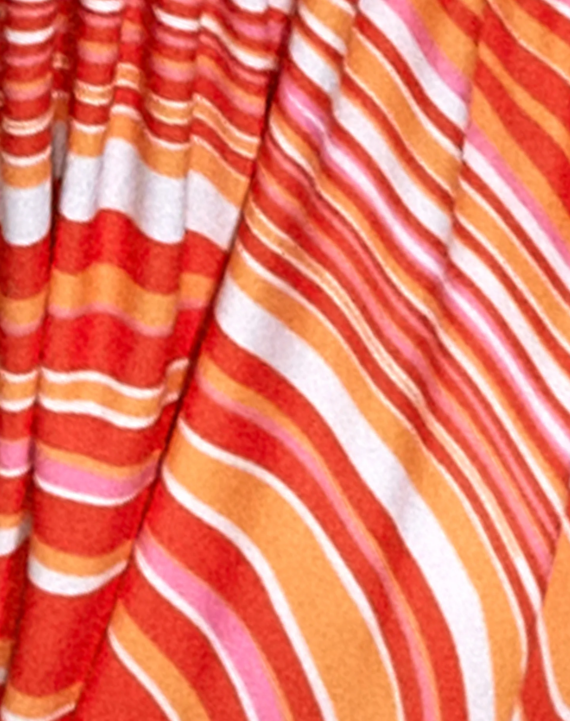 Leyna Bikini Bottom in 70's Ripple Tangerine - Image 6