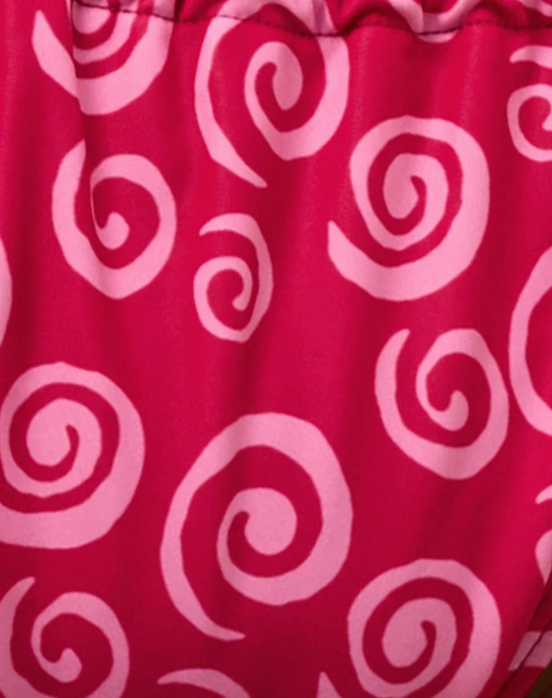 Leyna Bikini Bottom in Mini Swirl Pink - Image 7