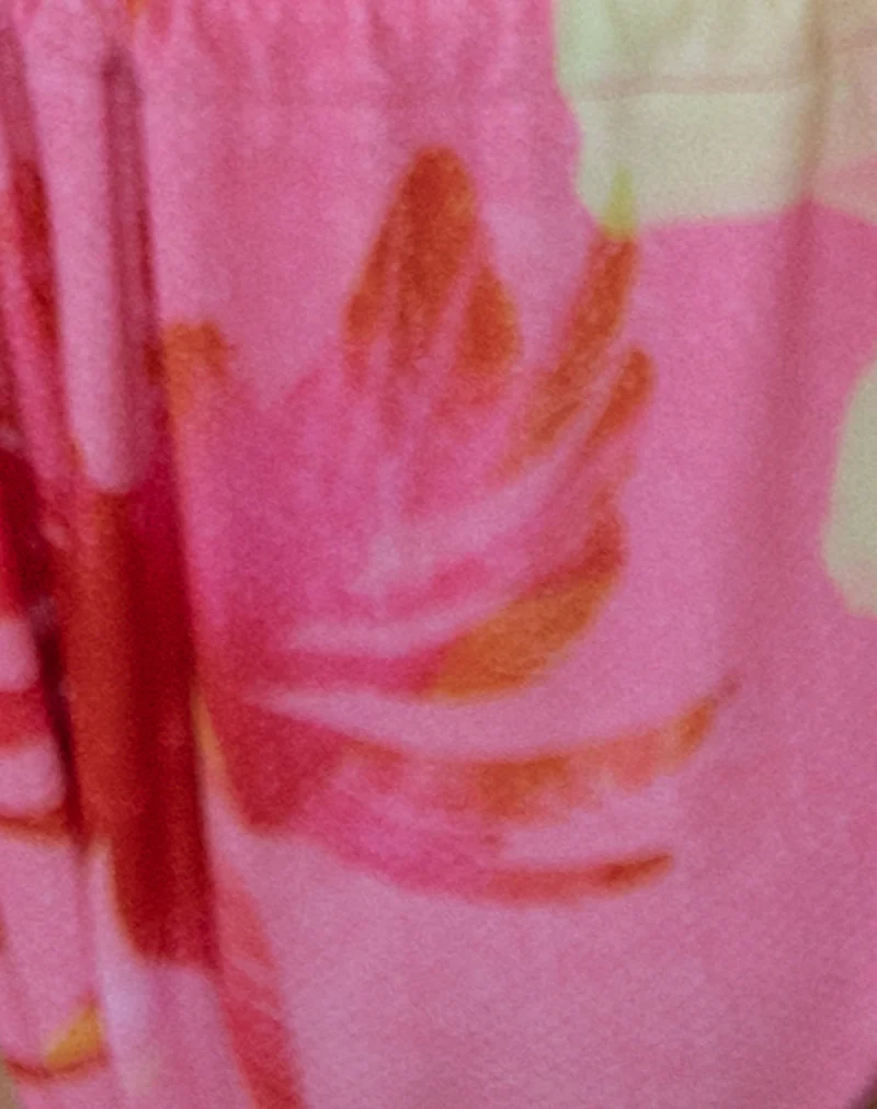 Leyna Bikini Bottom in Pink Palm - Image 8