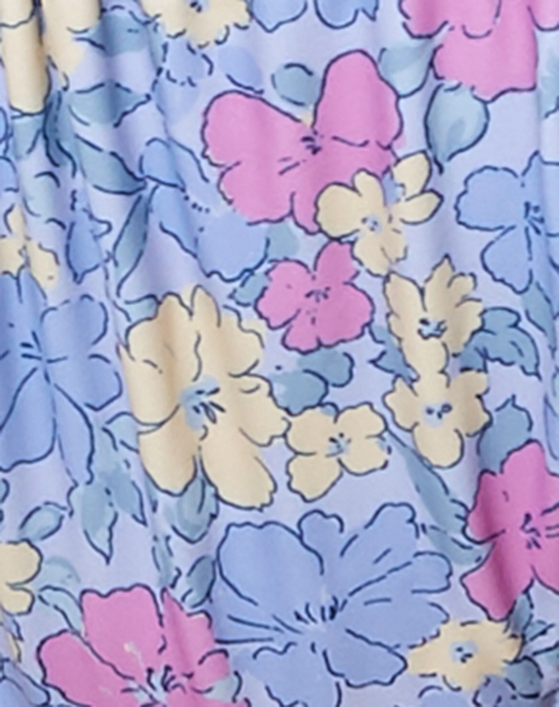 Leyna Bikini Bottom in Washed Out Pastel Floral - Image 5