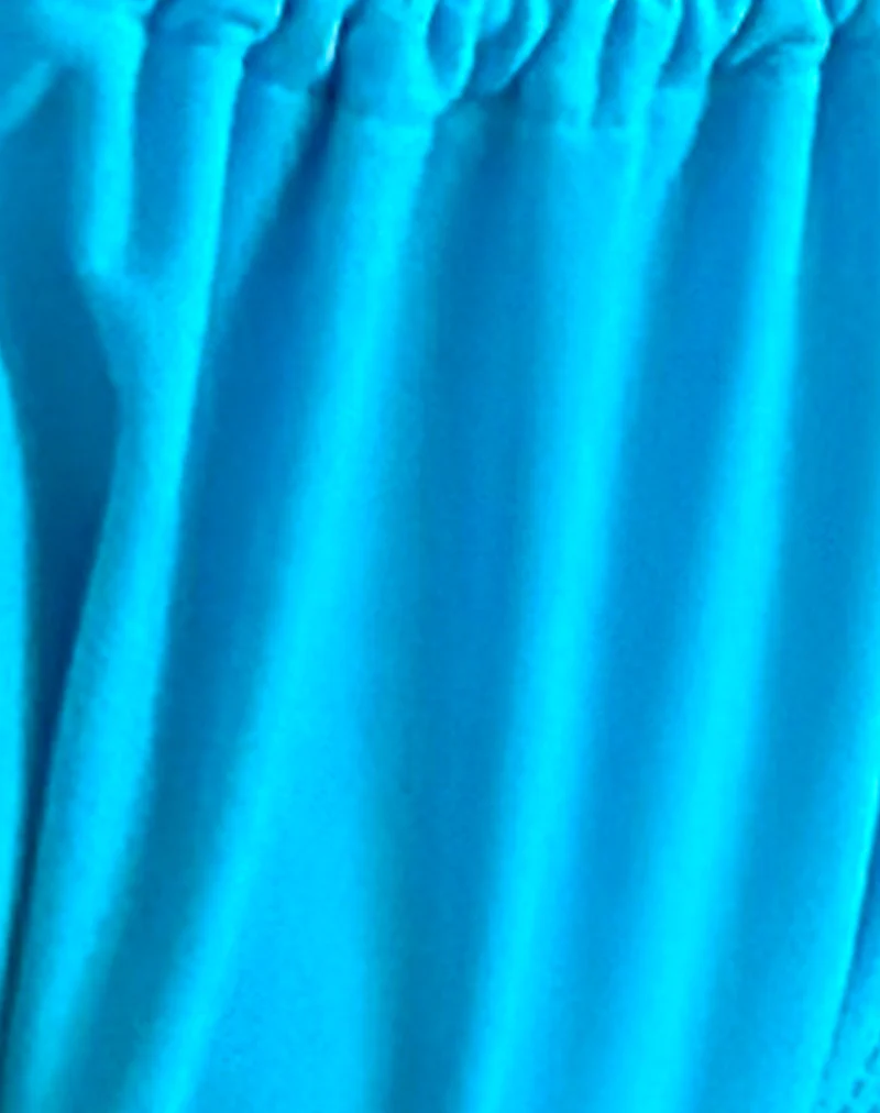Leyna Bikini Bottom in Azura Blue with Beads - Image 6