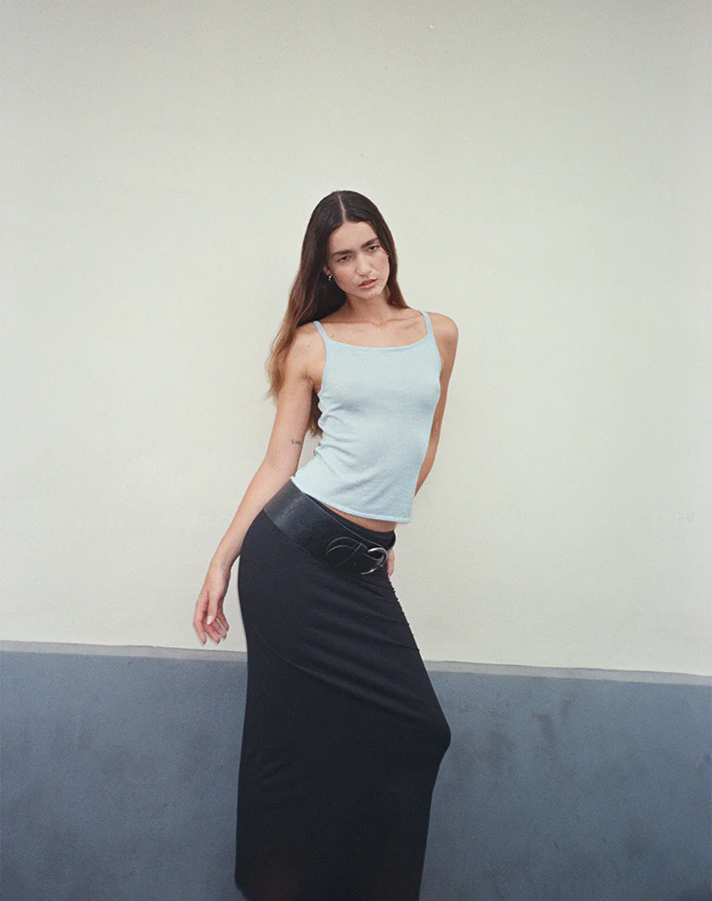 Liana Maxi Skirt in Black - Image 3