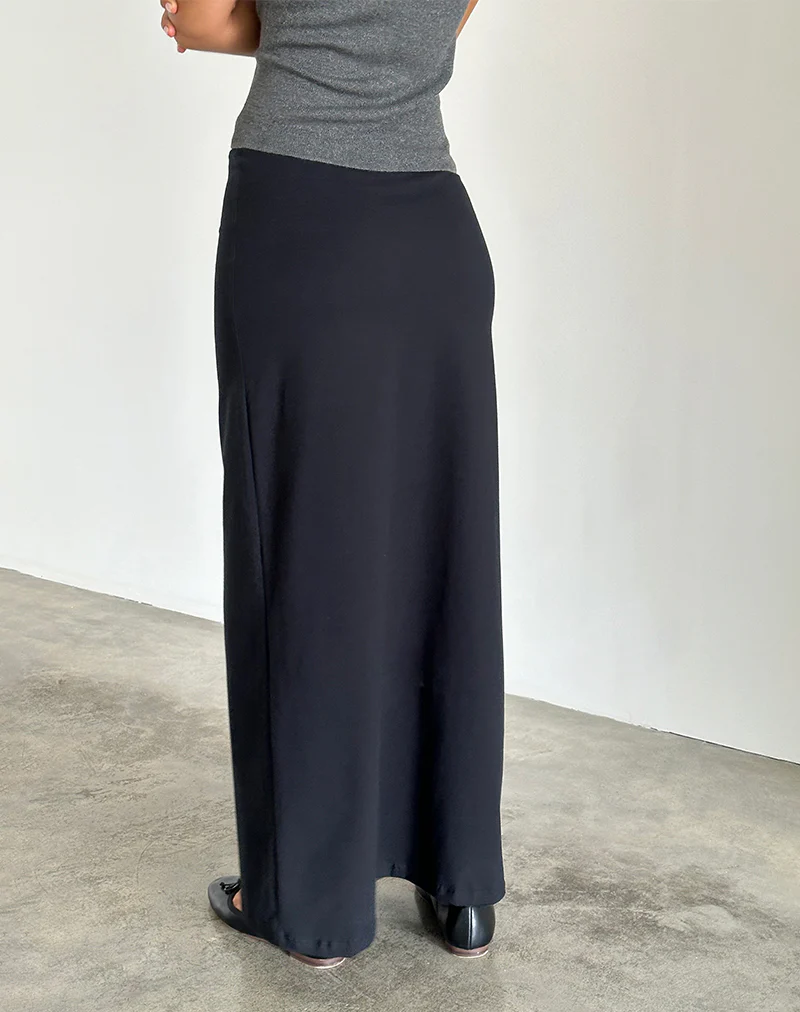 Liana Maxi Skirt in Black - Image 5
