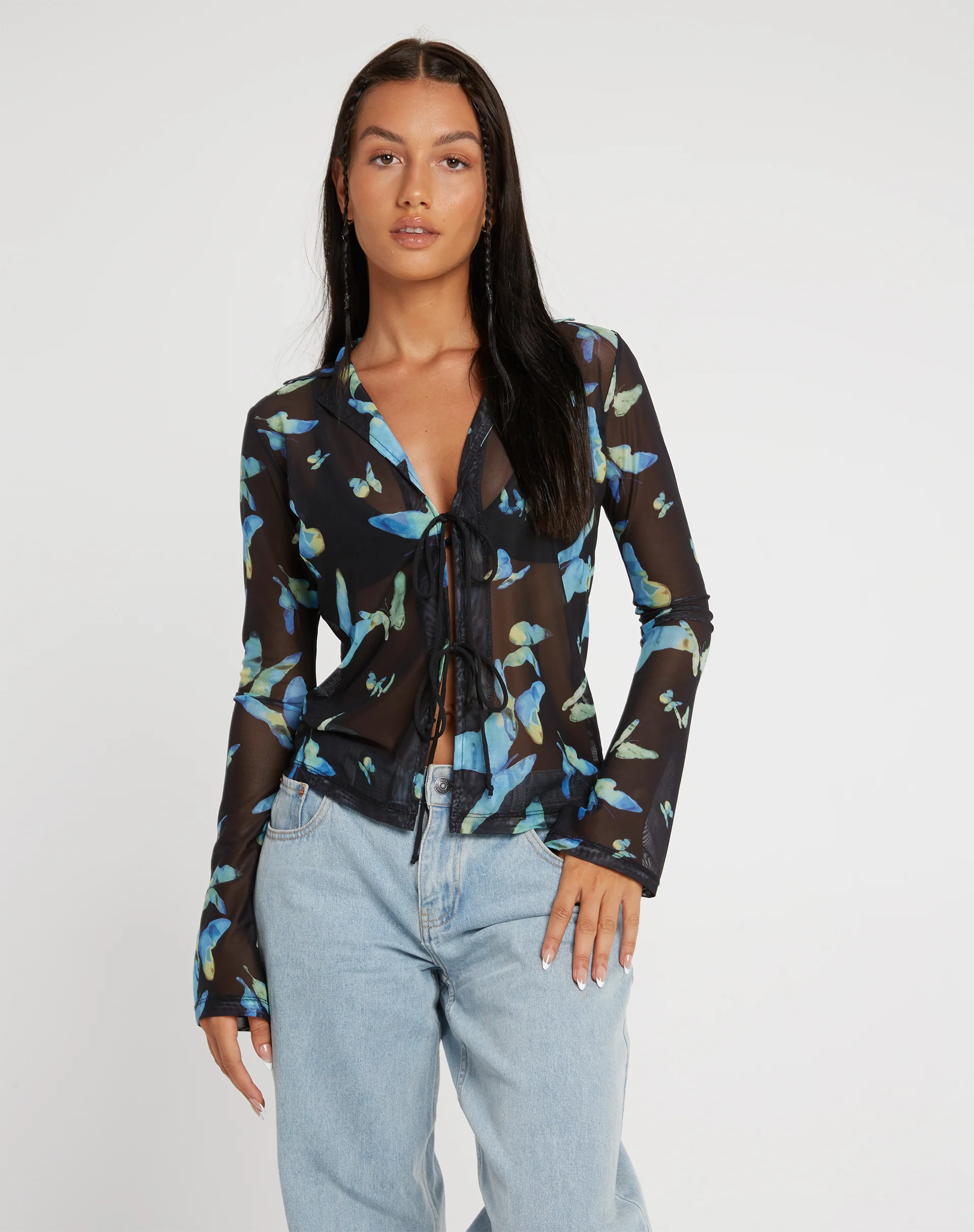 Lica Cardi in Butterfly Watercolour Black - Image 5