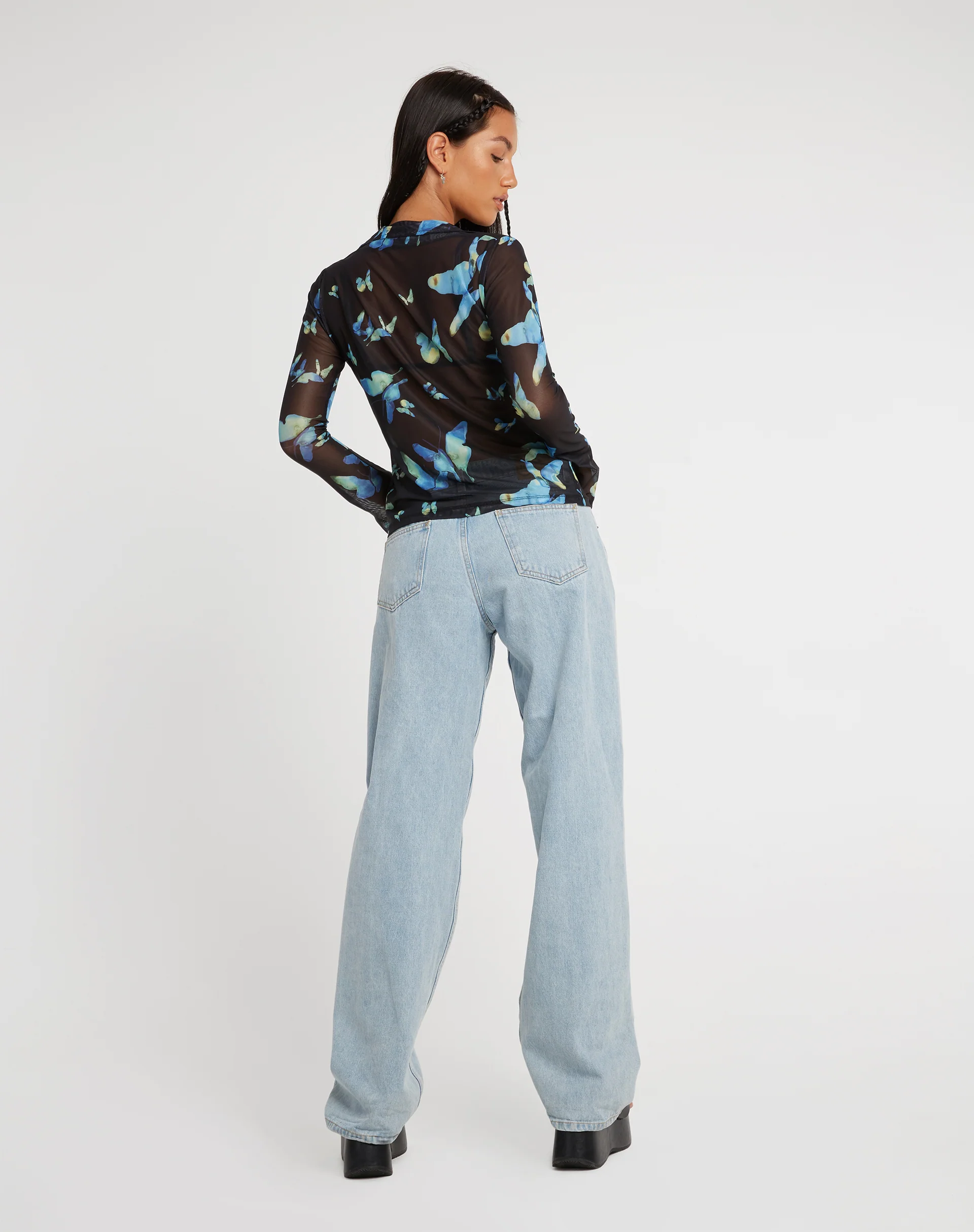 Lica Cardi in Butterfly Watercolour Black - Image 7