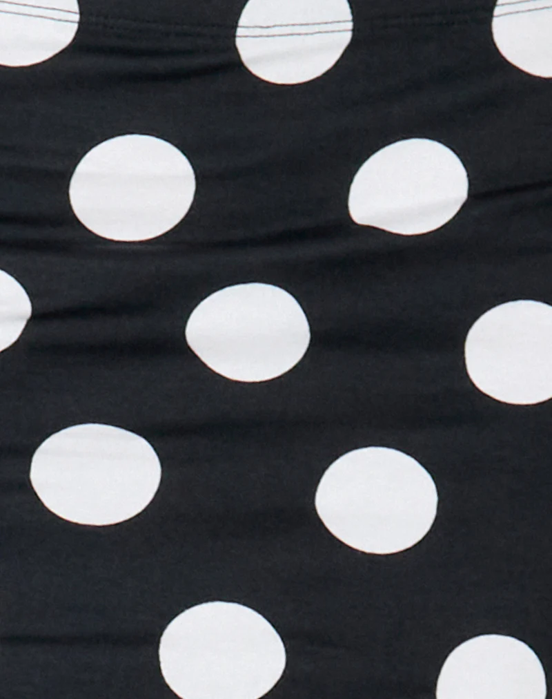 Lidya Mini Skirt in XL Spot Black - Image 6