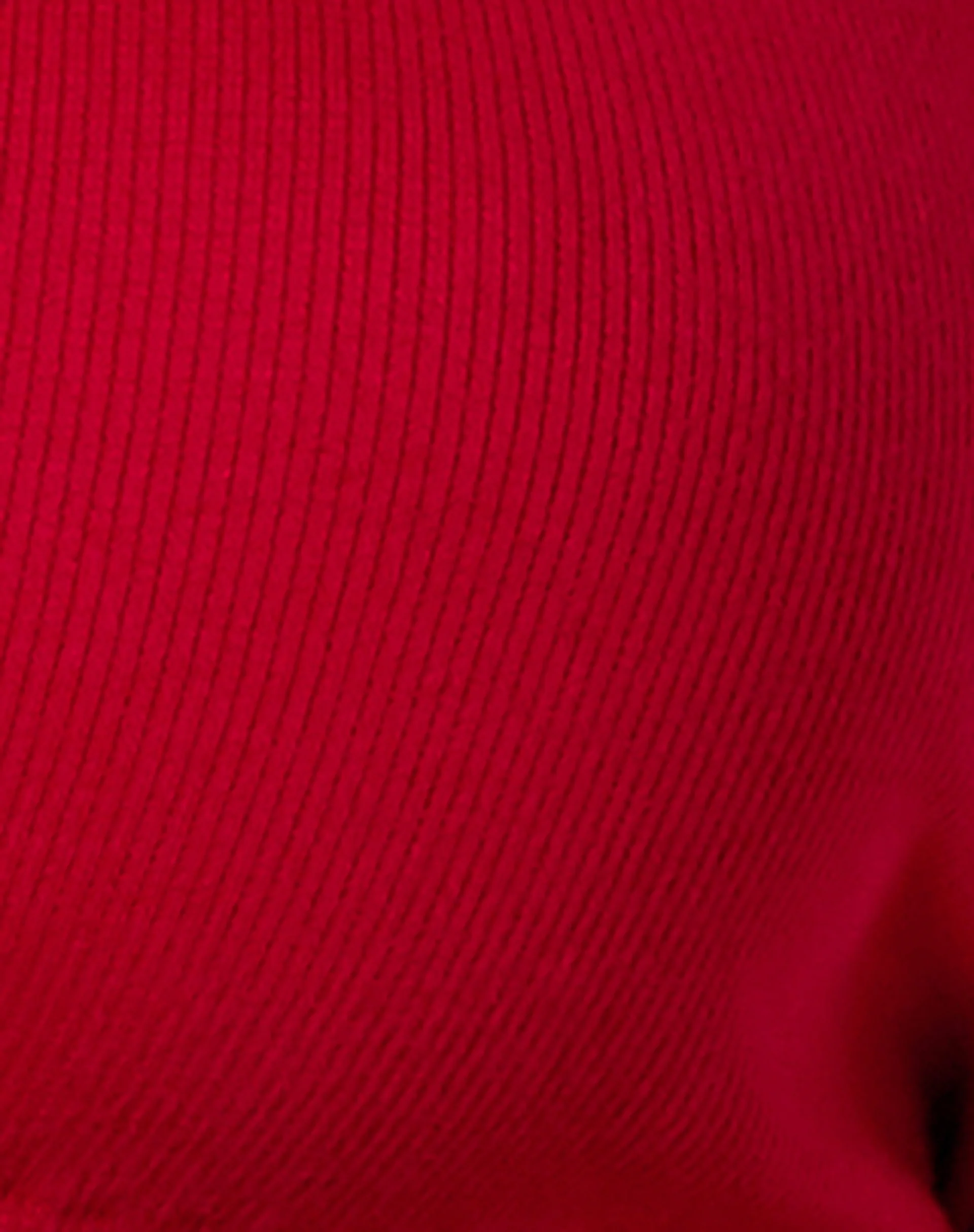 Lieneva Crop Top in Rib Racing Red - Image 6
