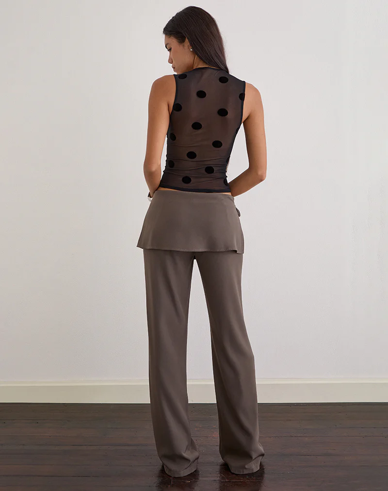 Lihat Top in Big Polka Black - Image 4