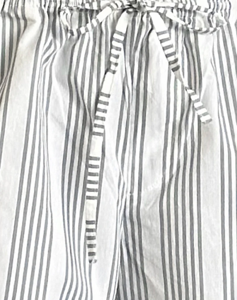 Lirura Trouser in Vertical Grey Stripe - Image 5