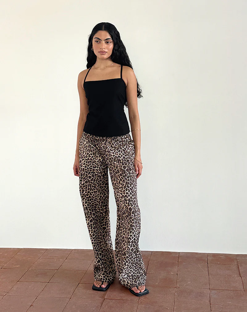 Lirura Trousers in Rar Leopard Sandstorm - Image 4