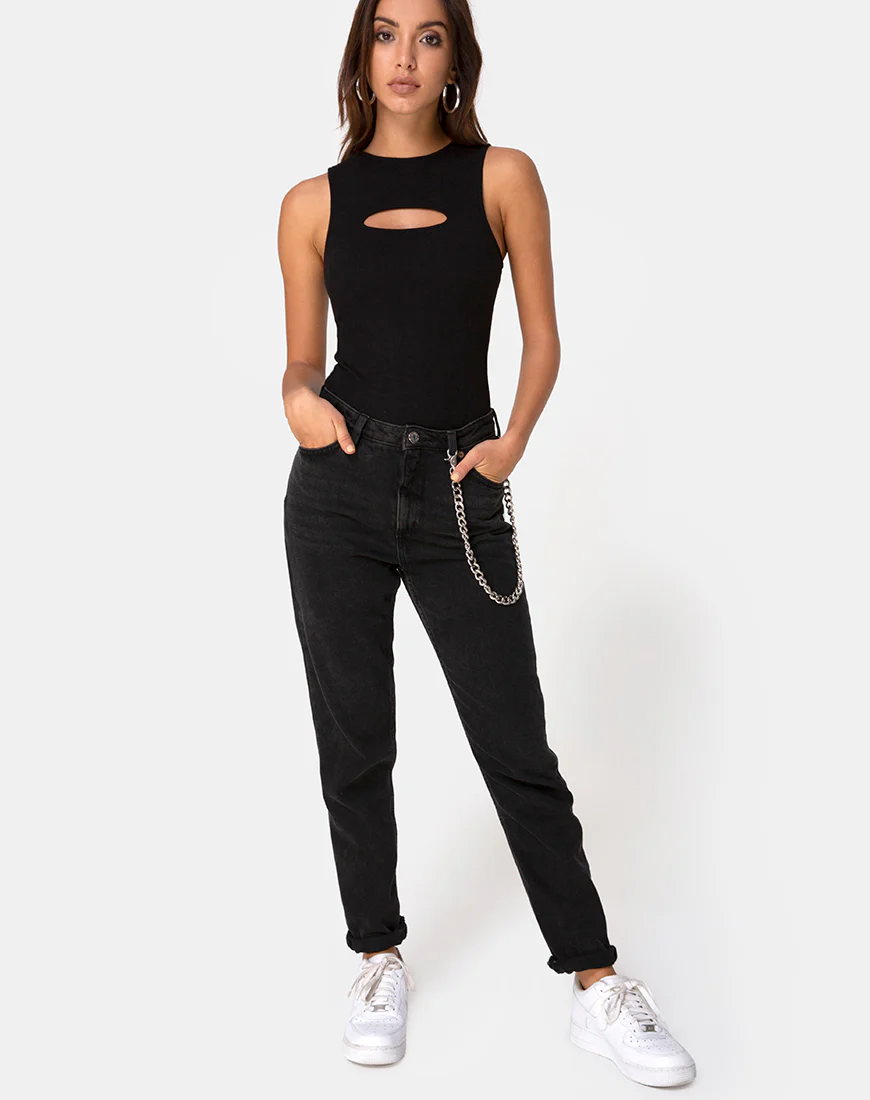 Lisari Bodice in Black Rib - Image 3