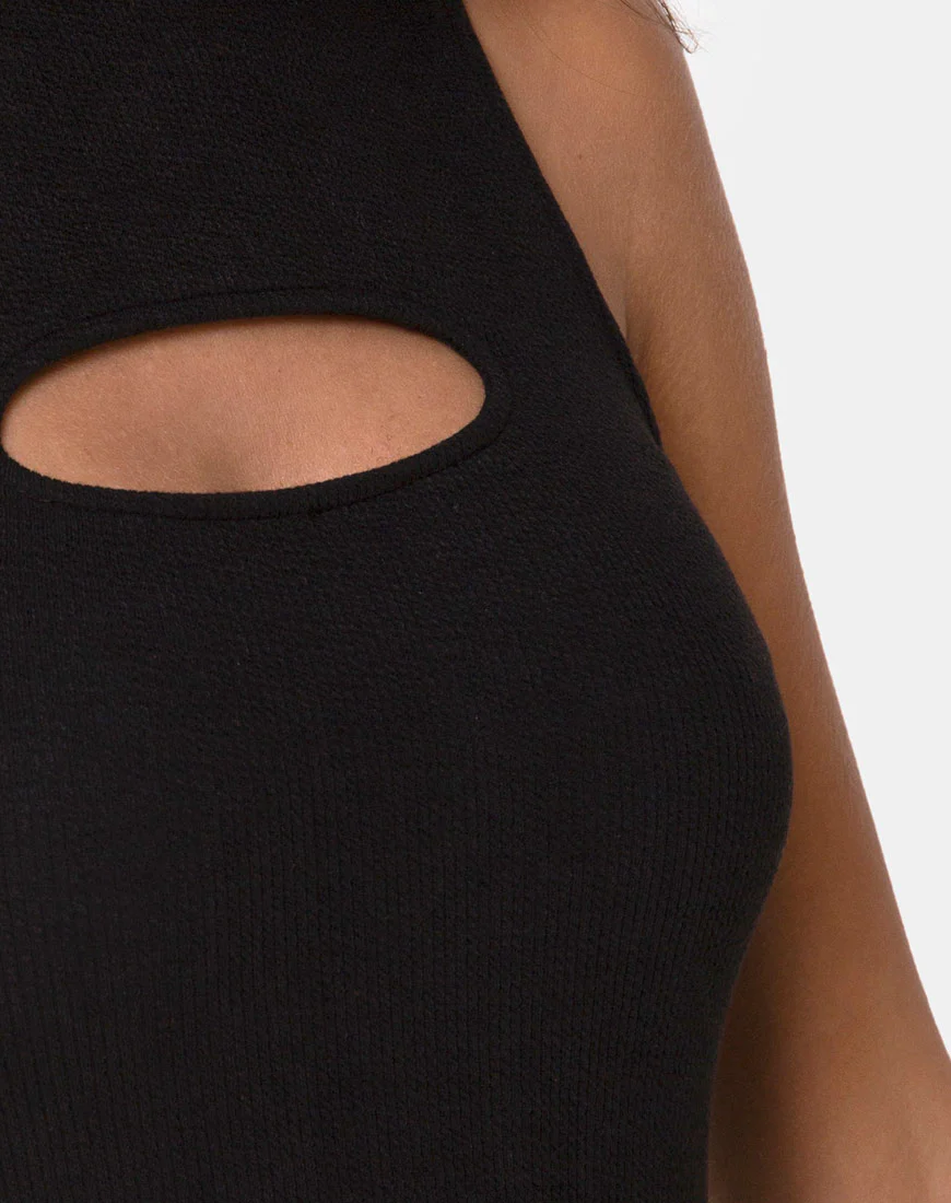 Lisari Bodice in Black Rib - Image 5