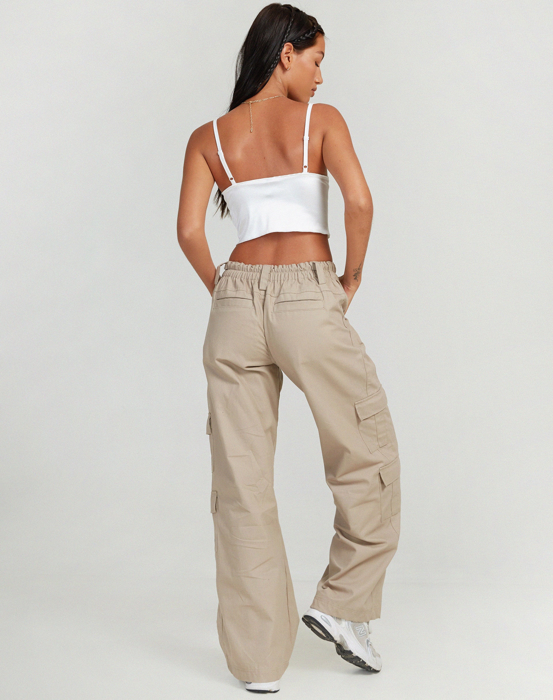Litasa Corset Top in Satin Ivory - Image 4